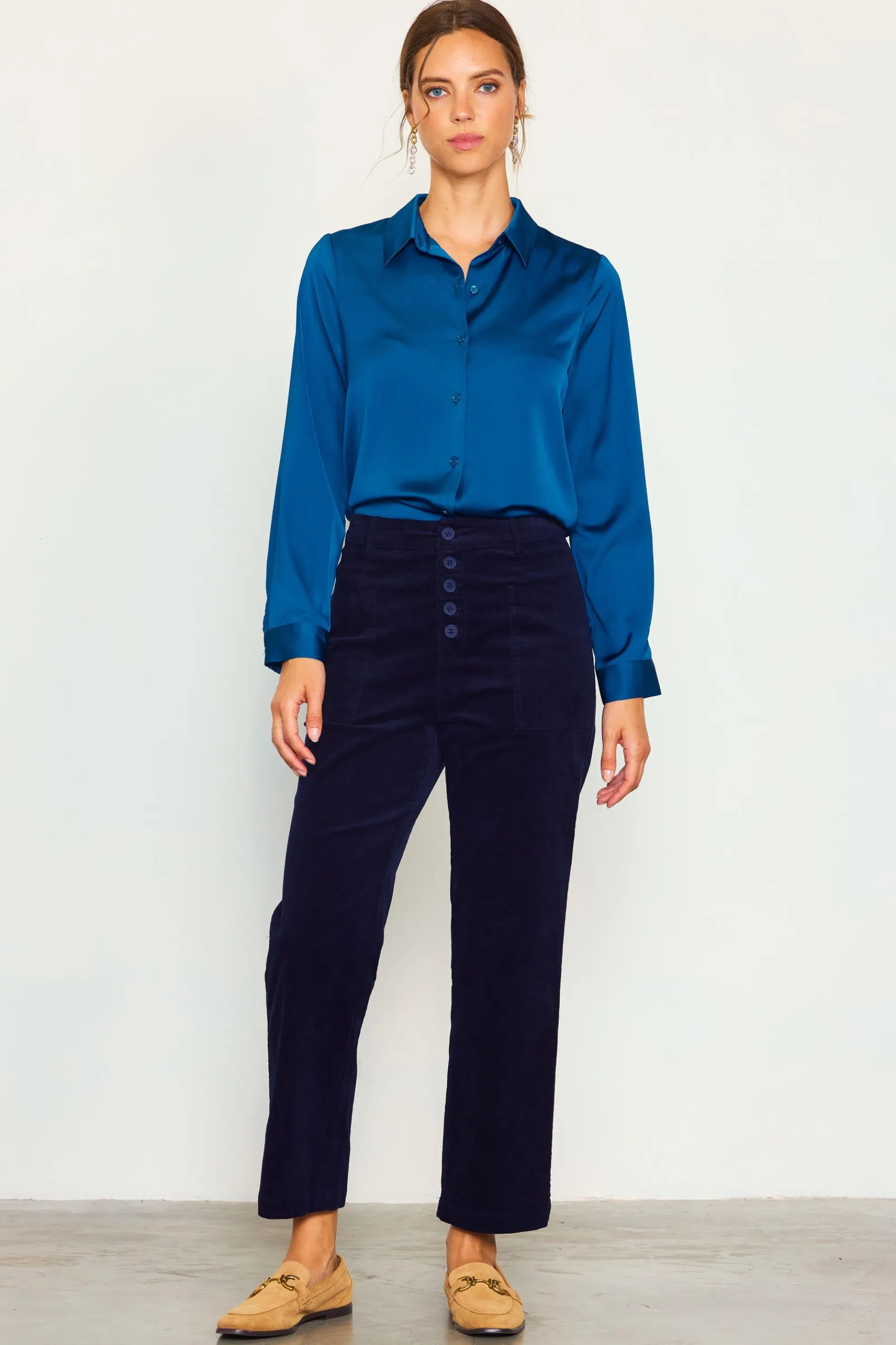 High Waisted Corduroy Pants