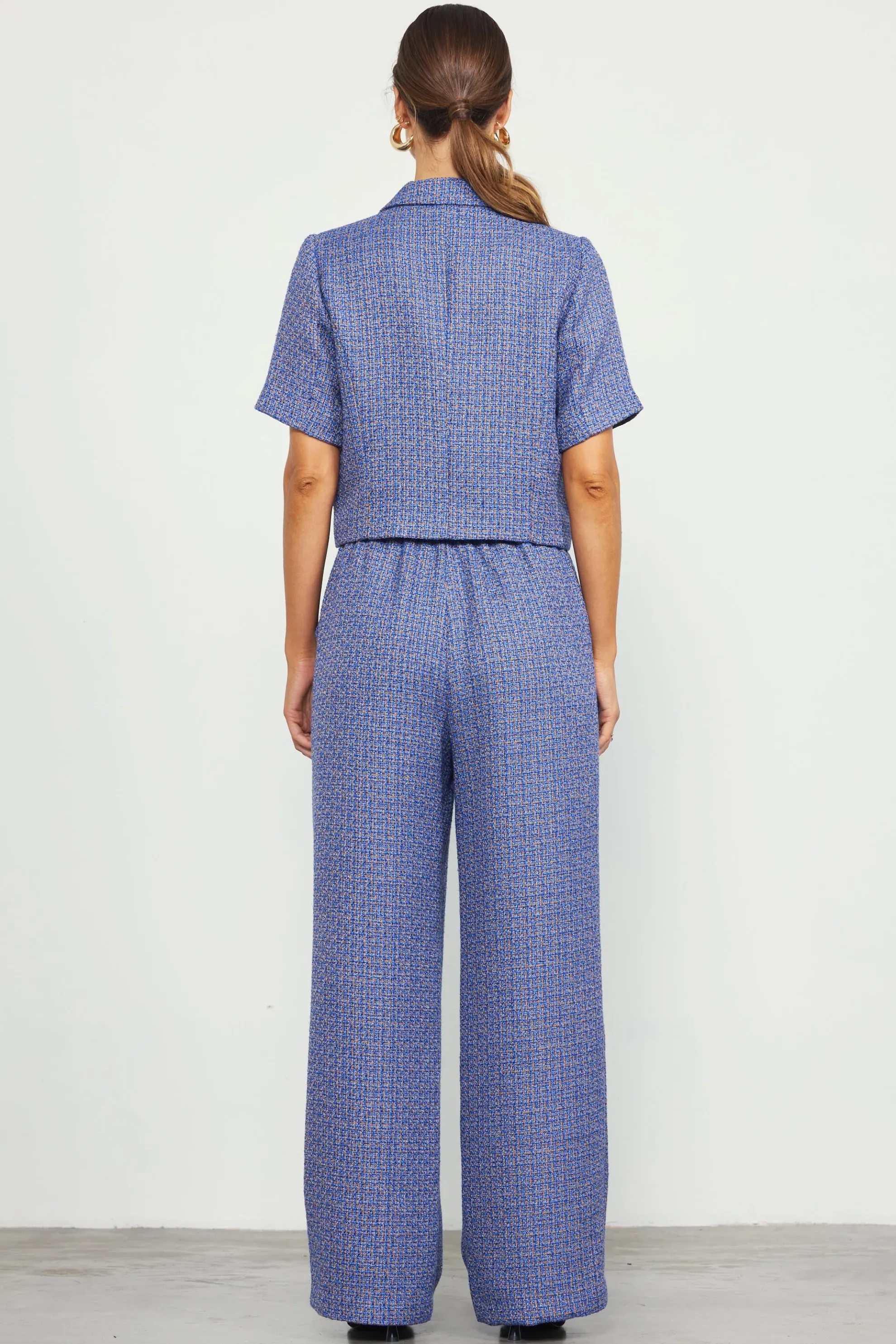 Tweed Wide Leg Pants