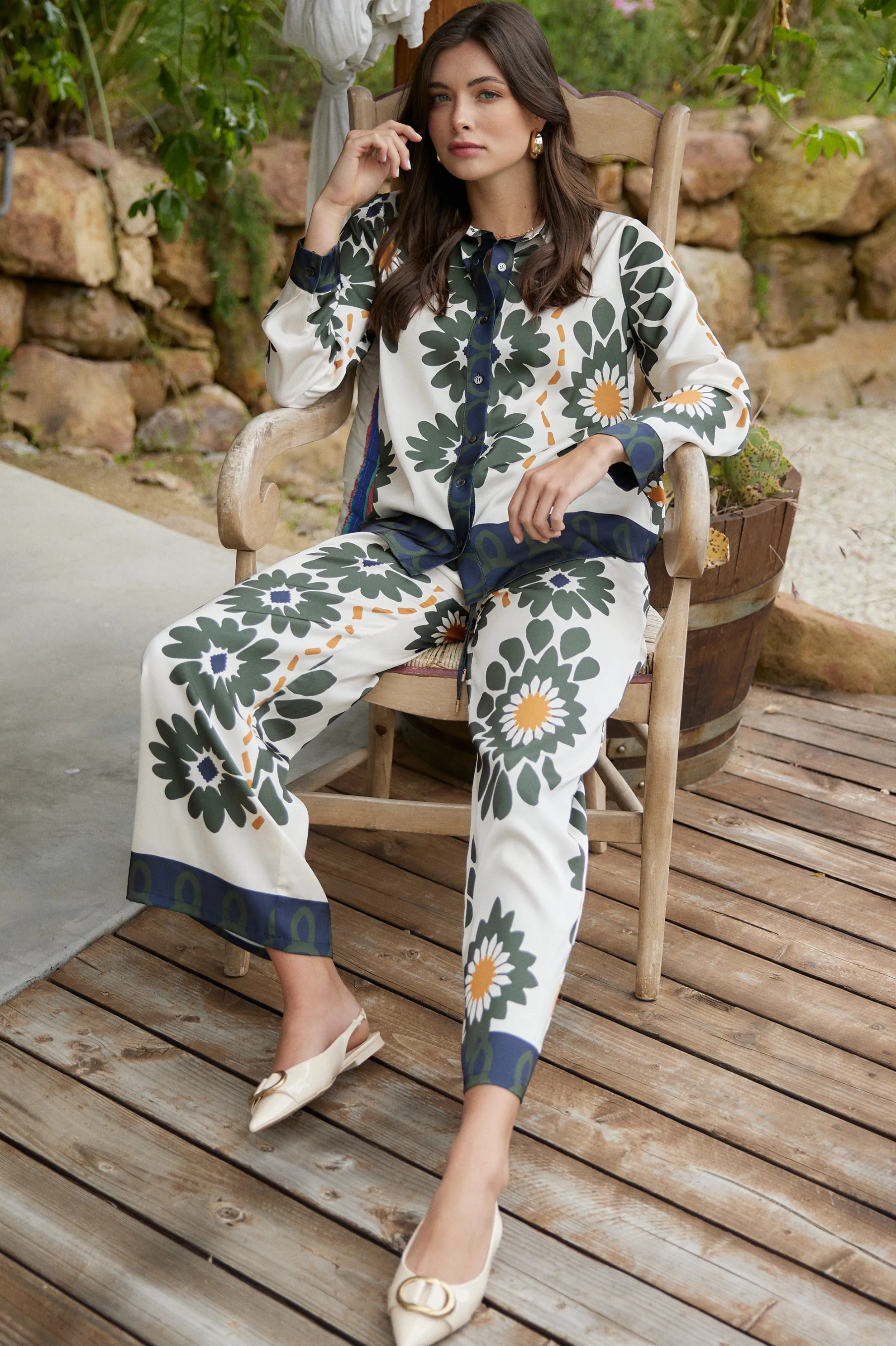 Floral Print Longsleeve Blouse