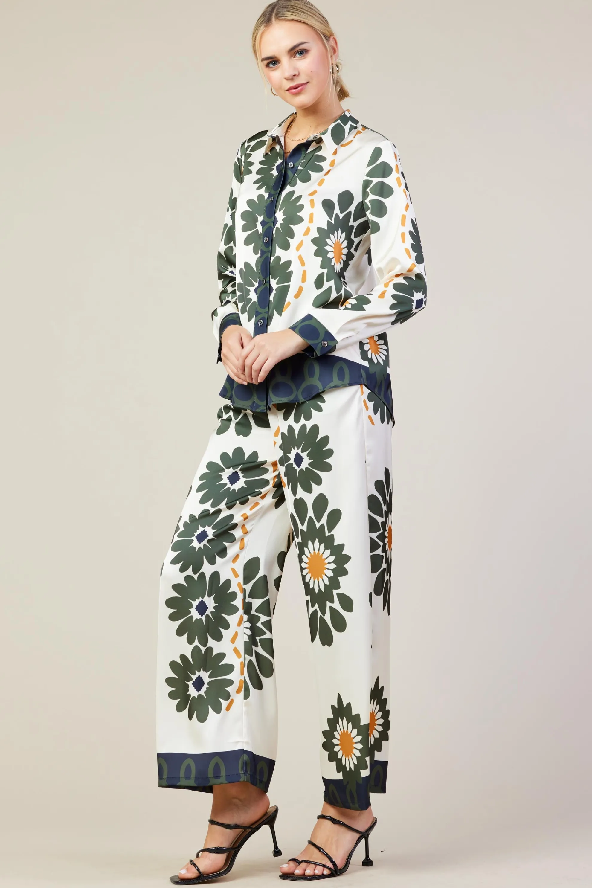 Floral Print Longsleeve Blouse