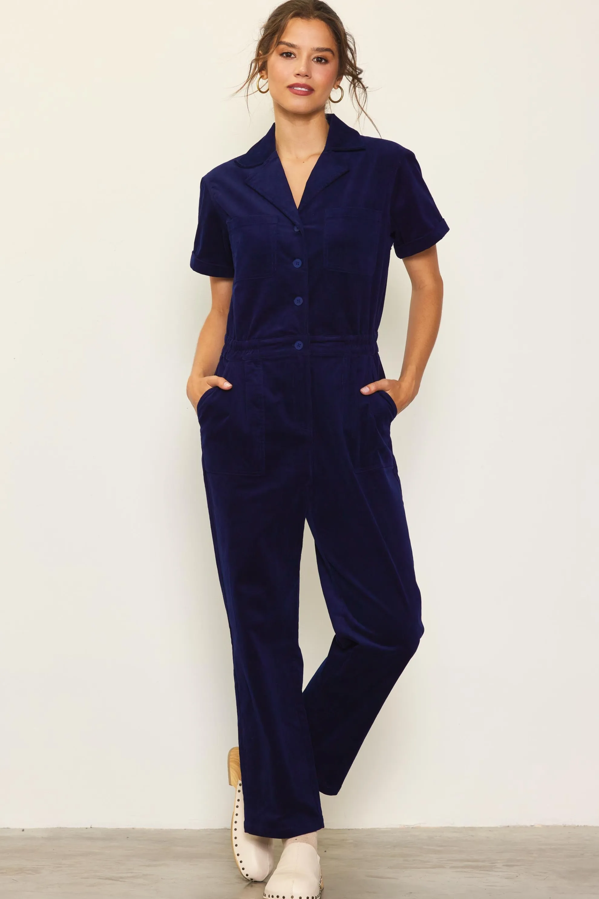 Corduroy Utility Jumpsuit