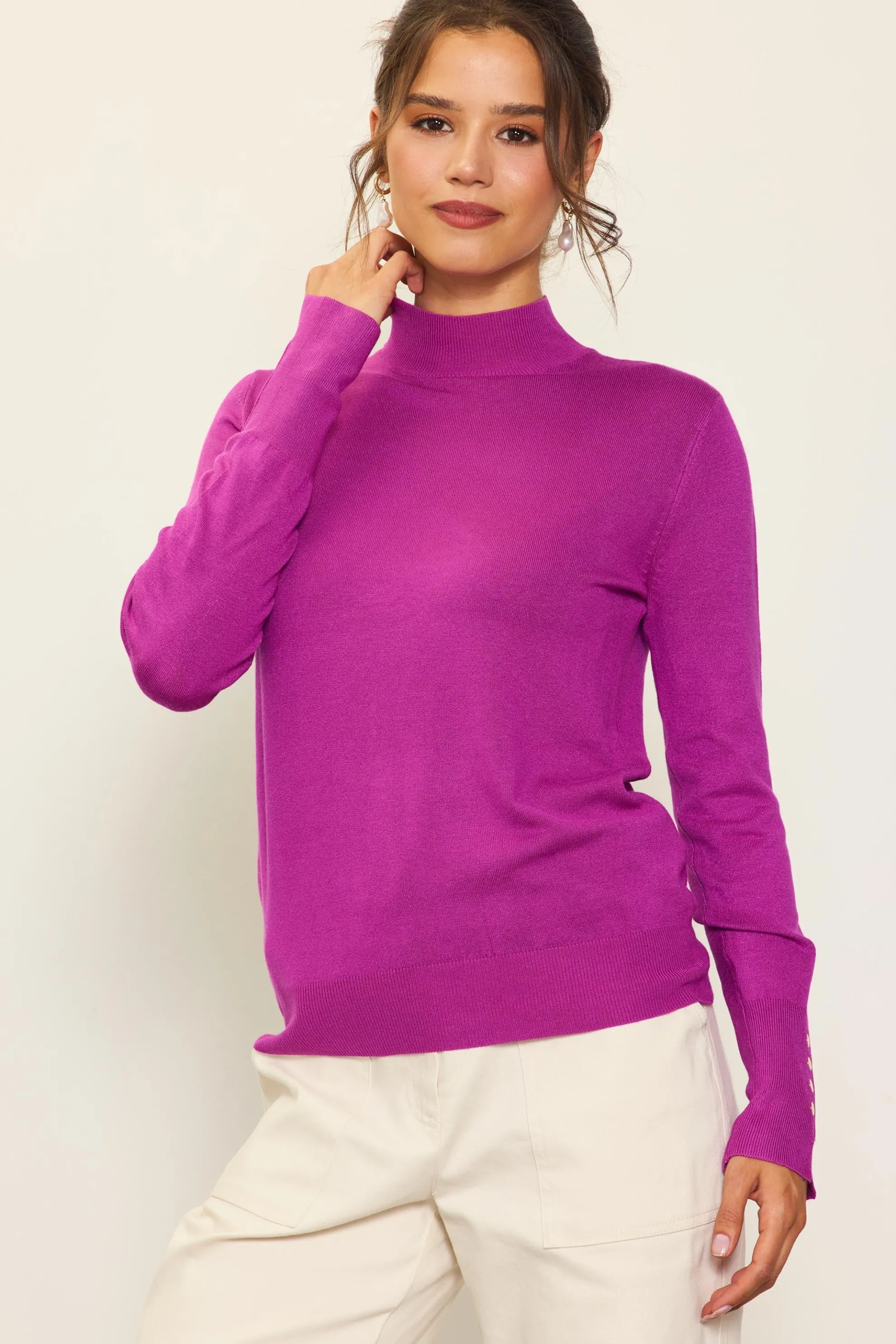 Longsleeve Mock Neck Sweater