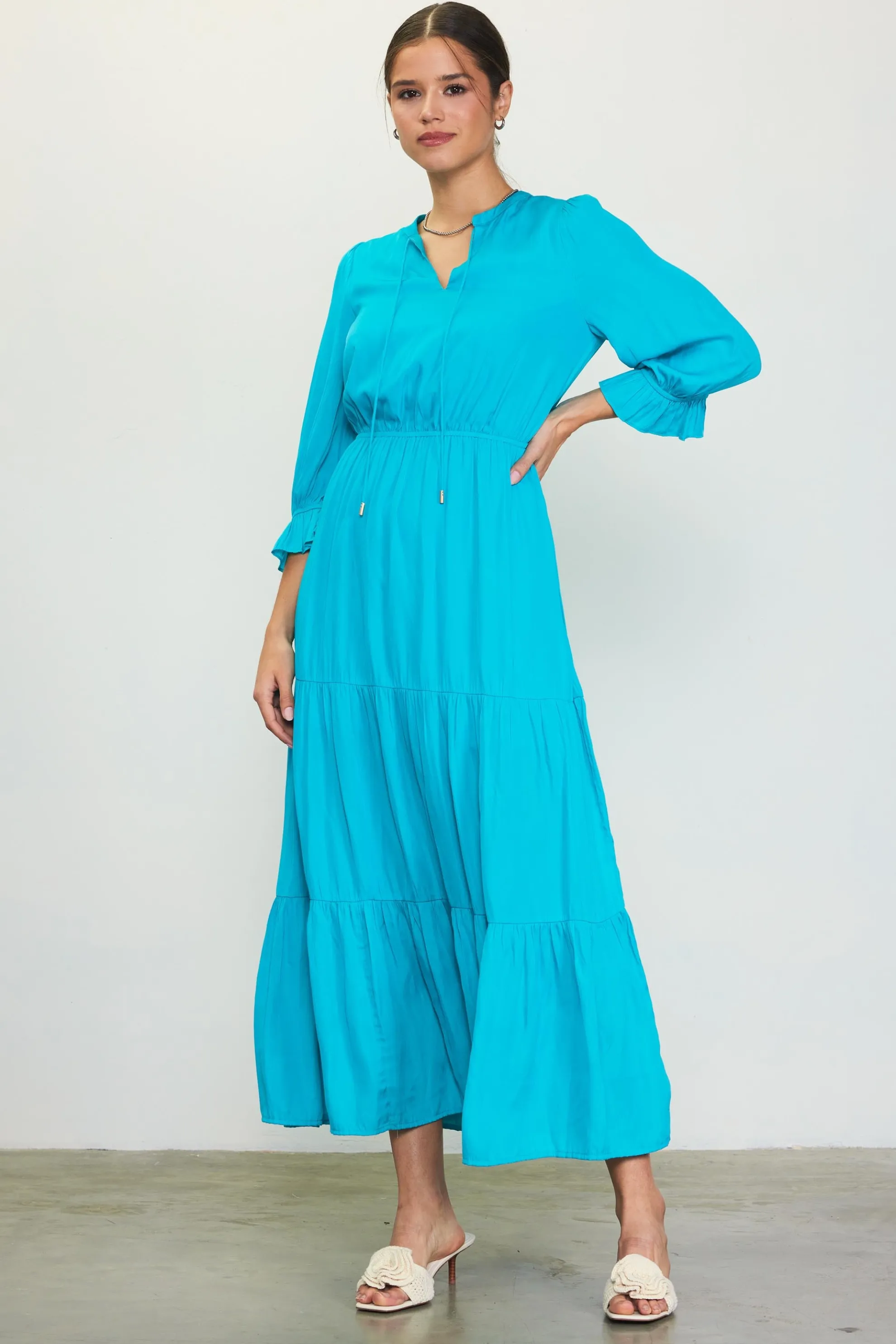 Emery Ruffle Tiered Maxi Dress