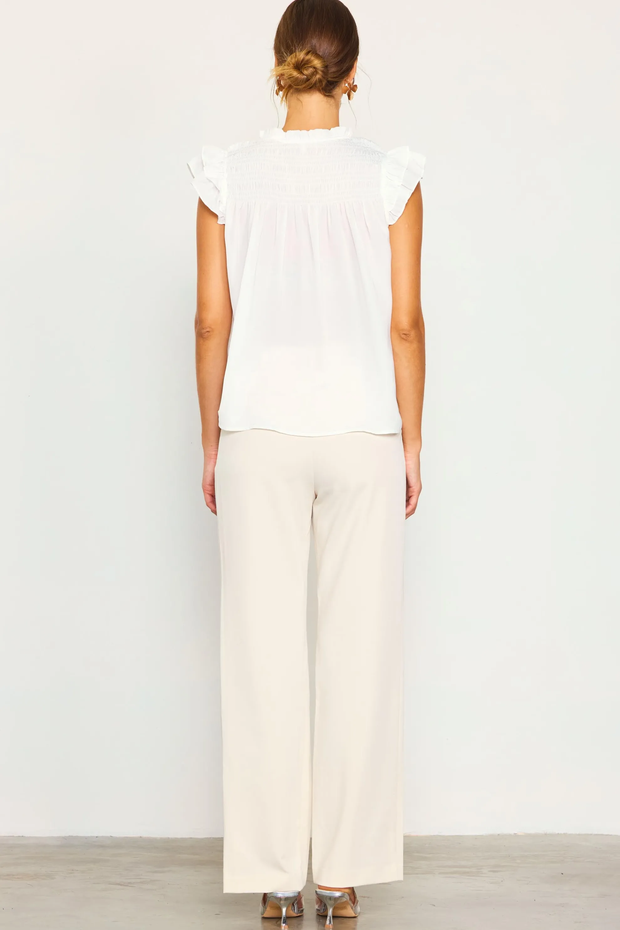 Gwynne Ruffle Short Sleeve Top