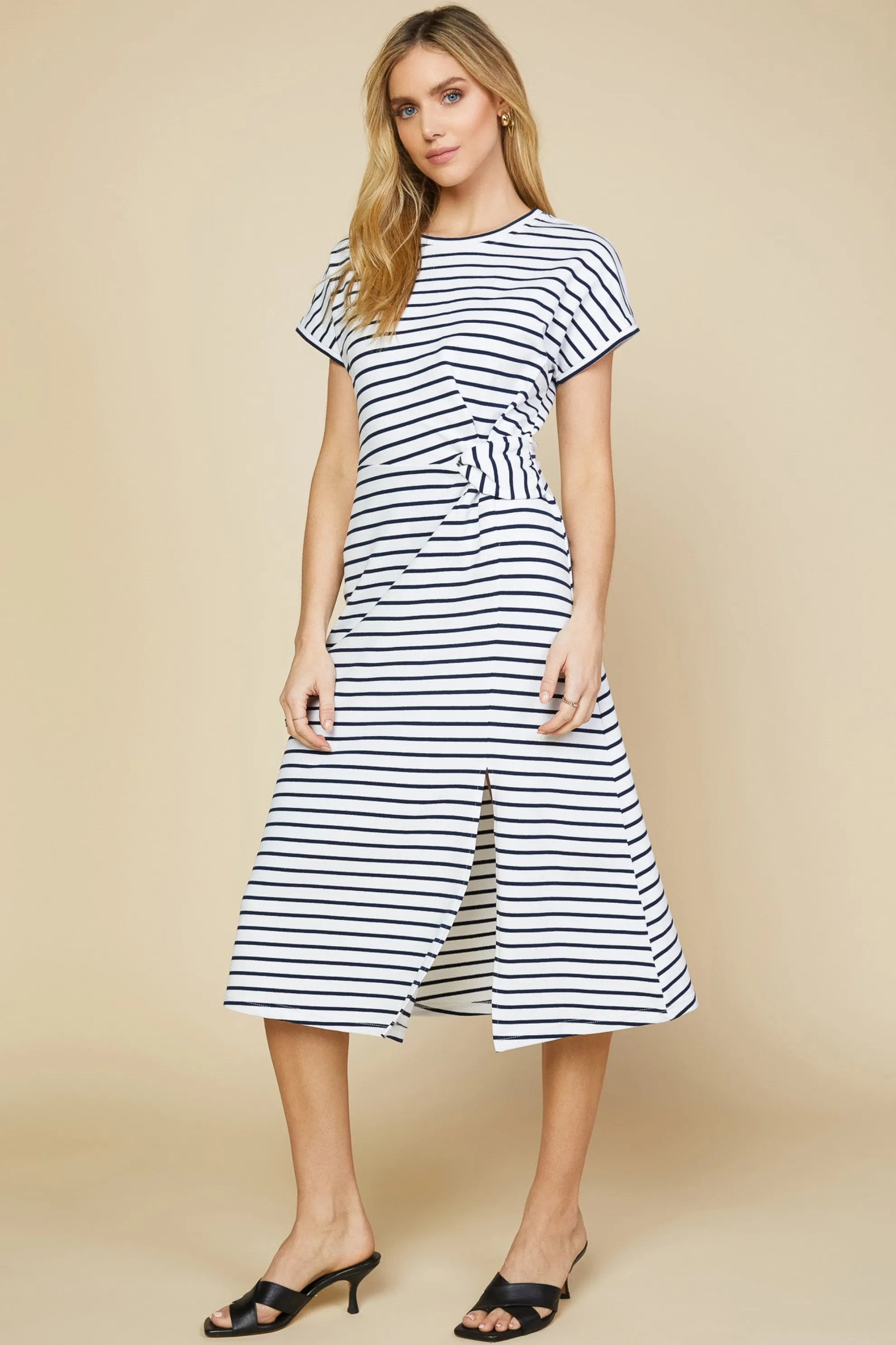 Twist Detail Knit Dress