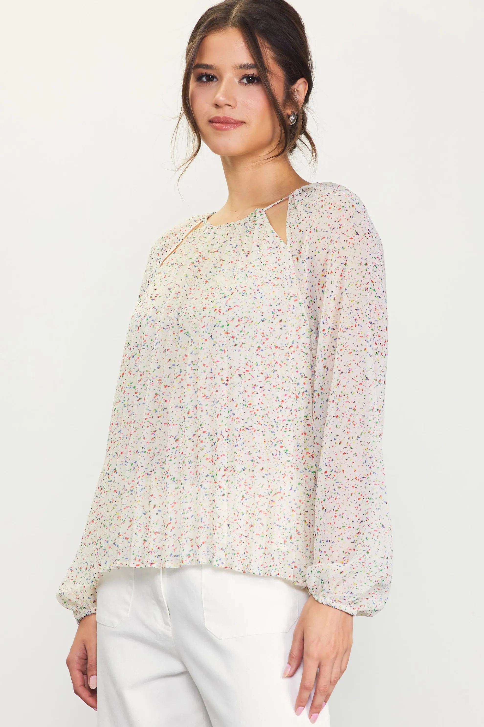 Cutout Detail Longsleeve Top