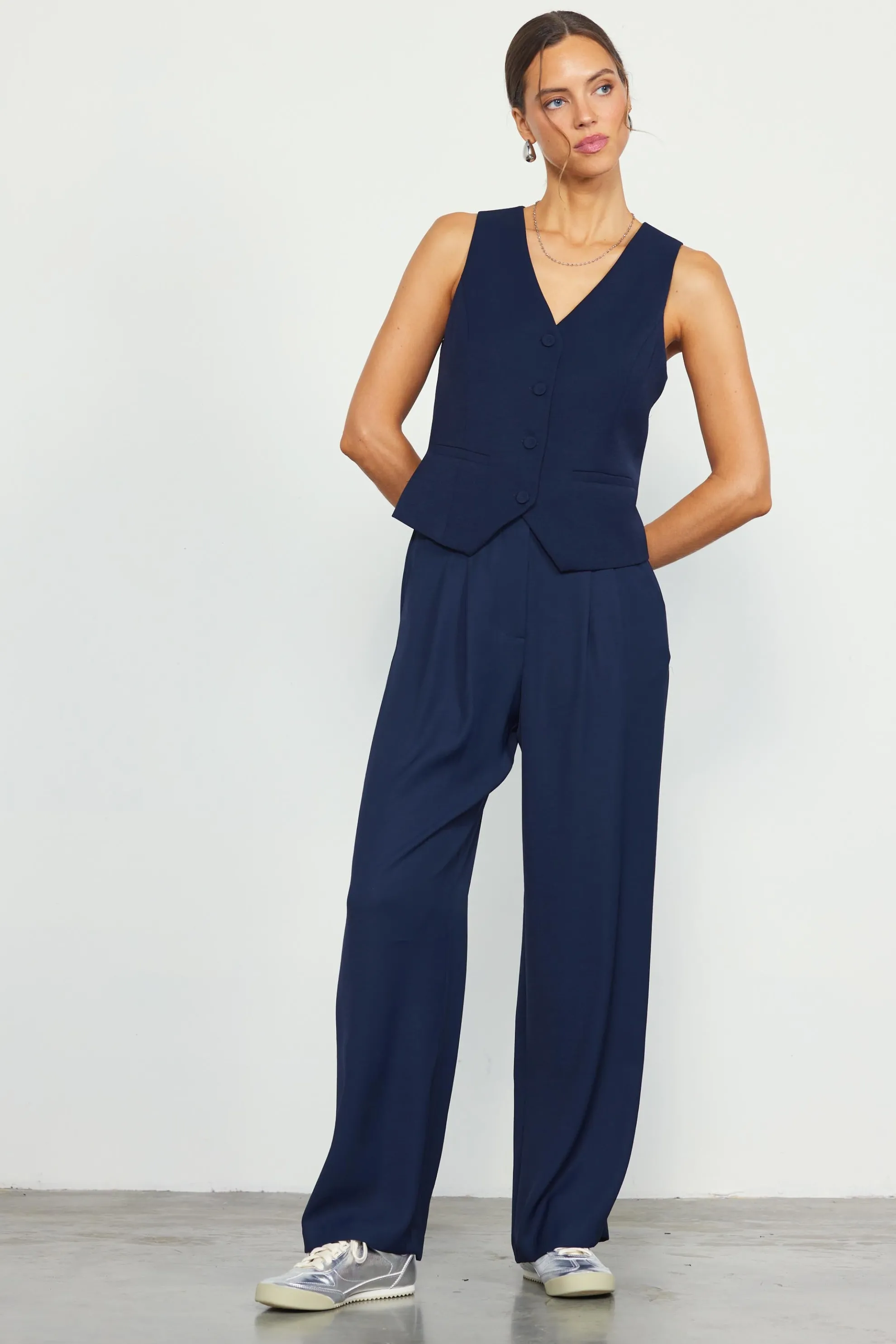 Recycled Button Down Vest