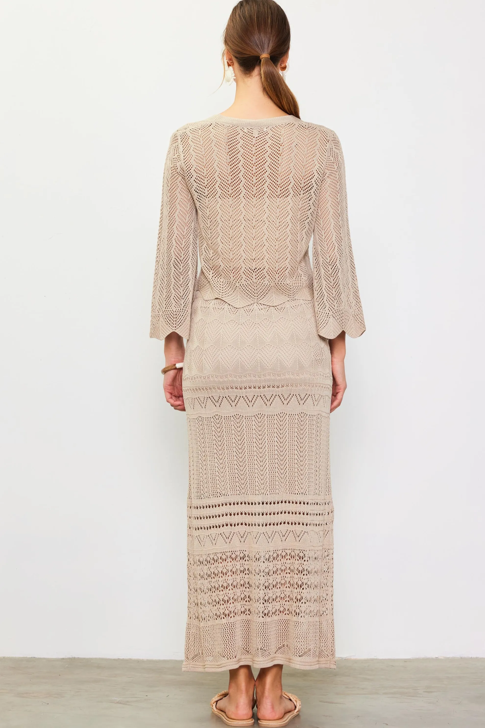 Longsleeve Open Knit Cardigan