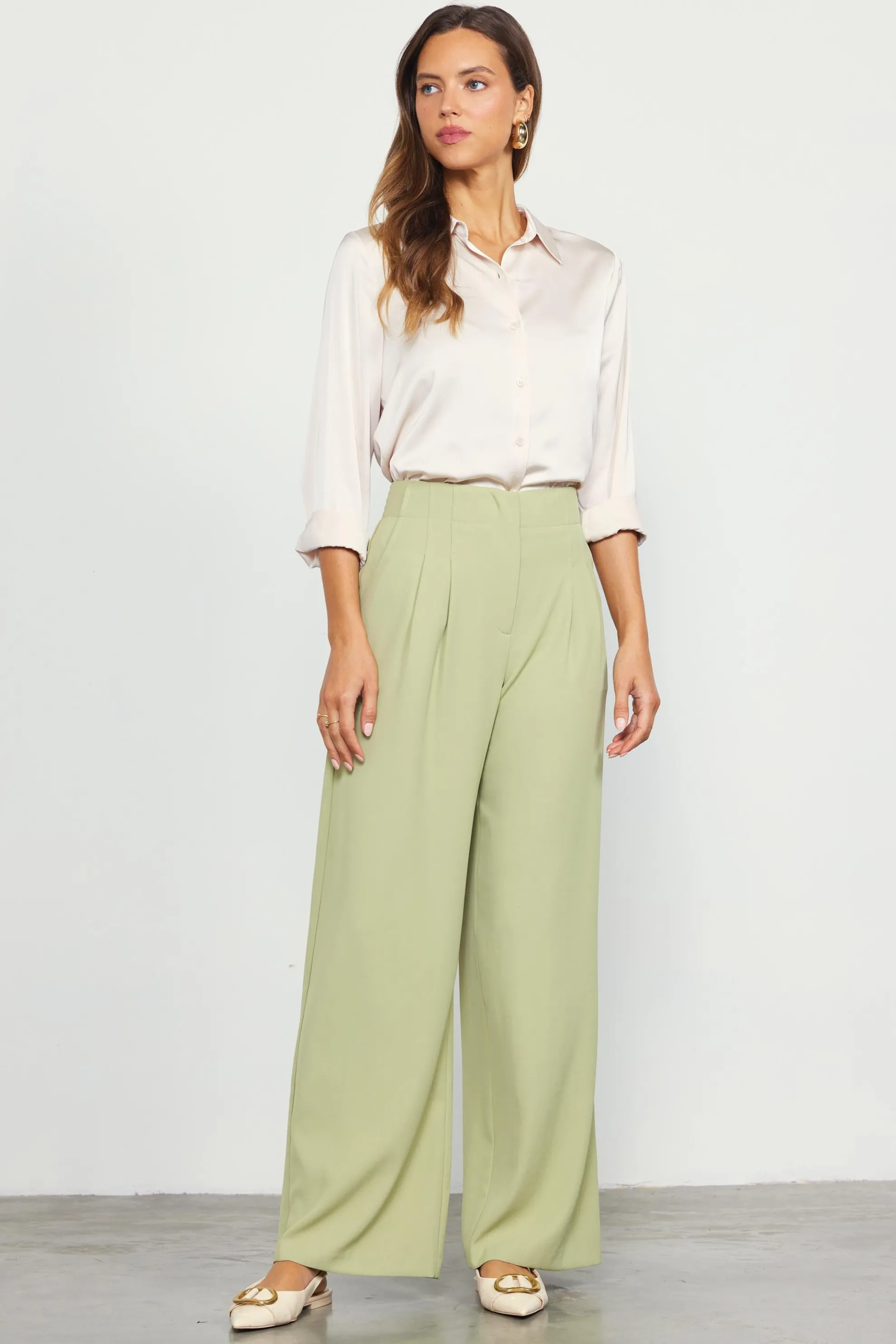 Recycled Wide Leg Pants