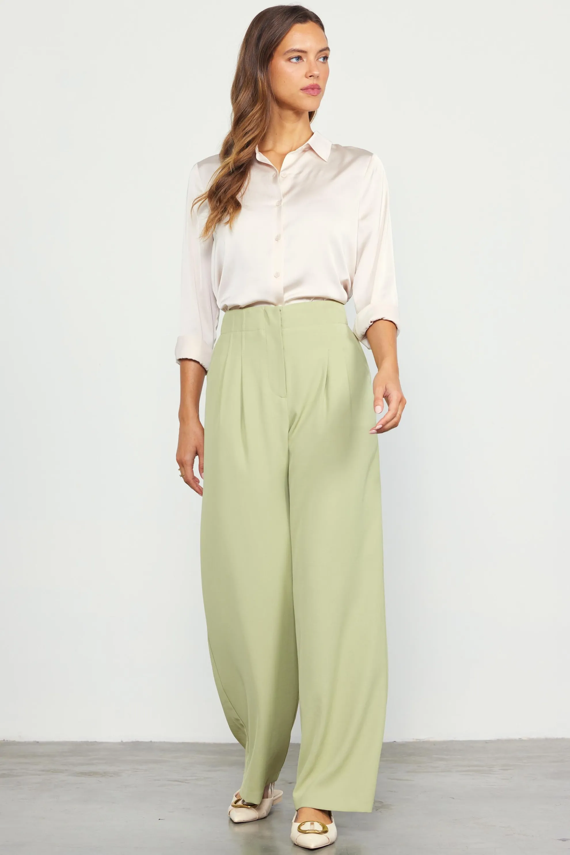 Recycled Wide Leg Pants