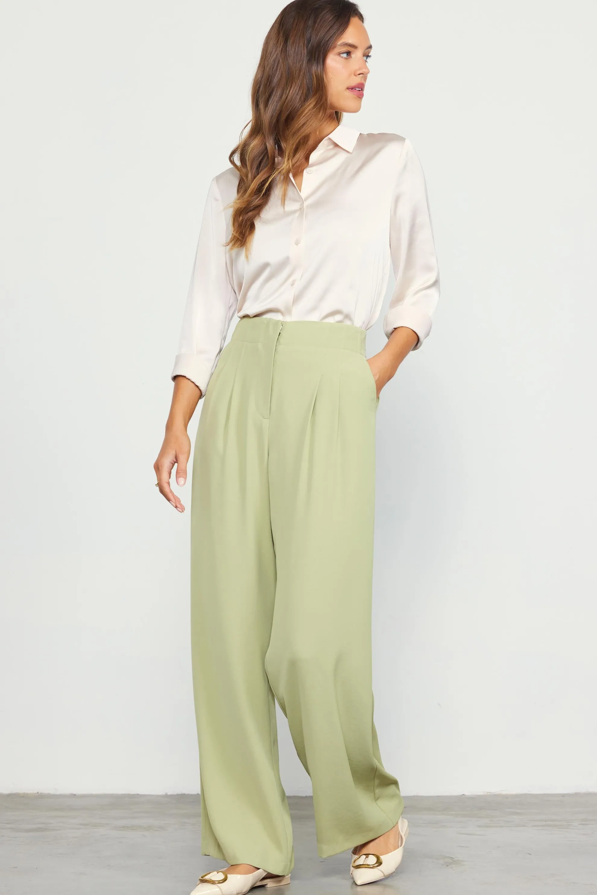 Recycled Wide Leg Pants