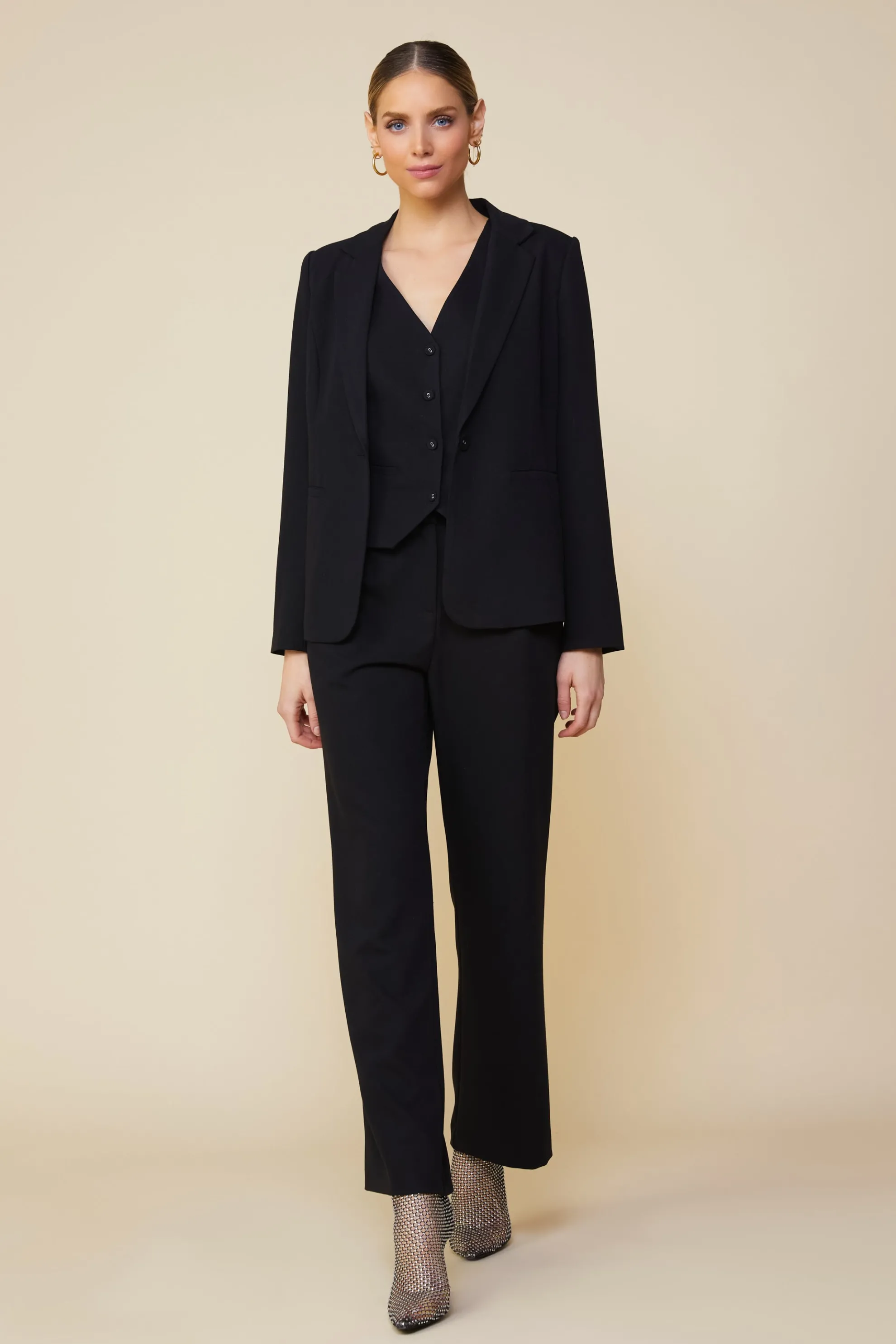 Tailored Single Button Blazer