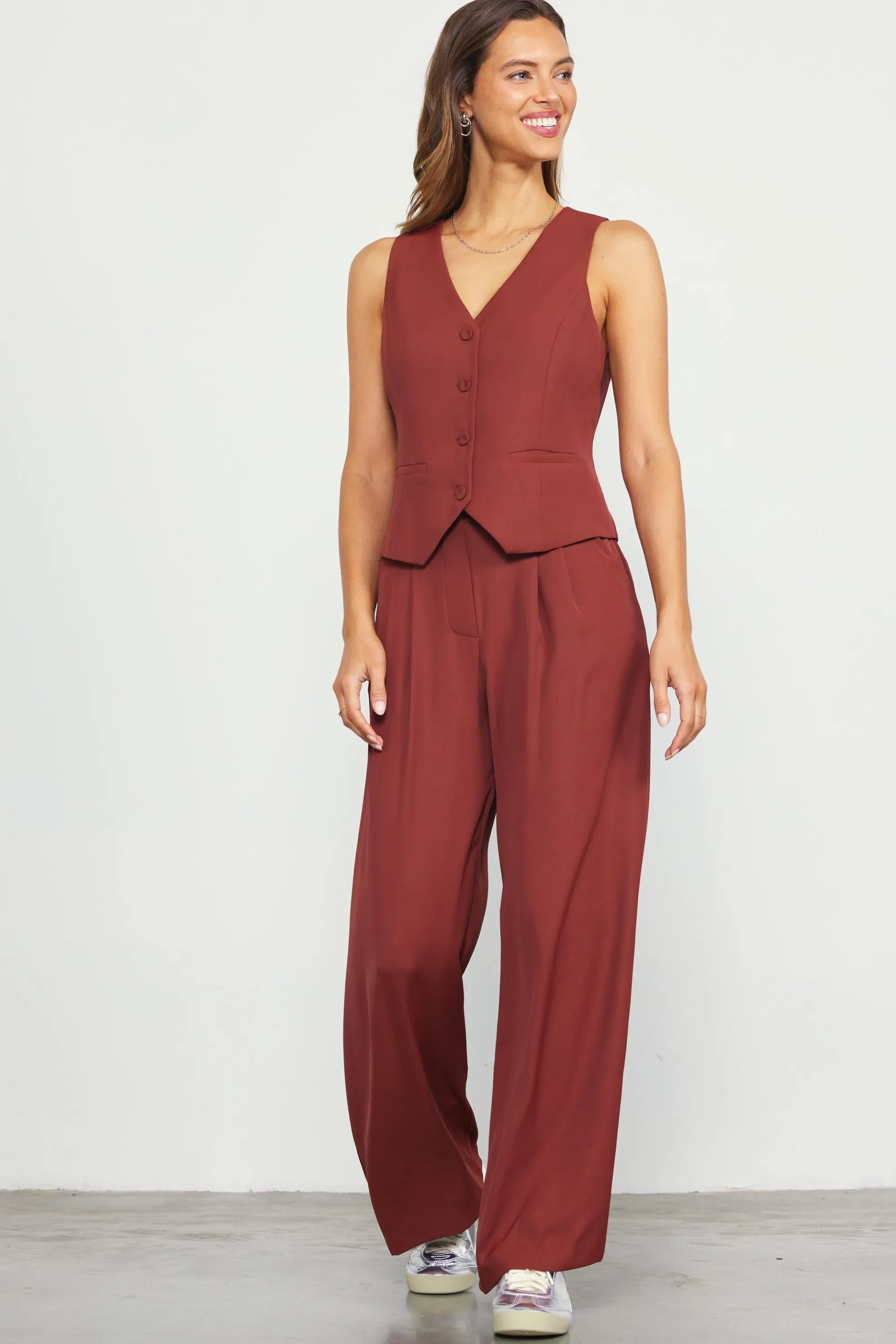 Recycled Button Down Vest