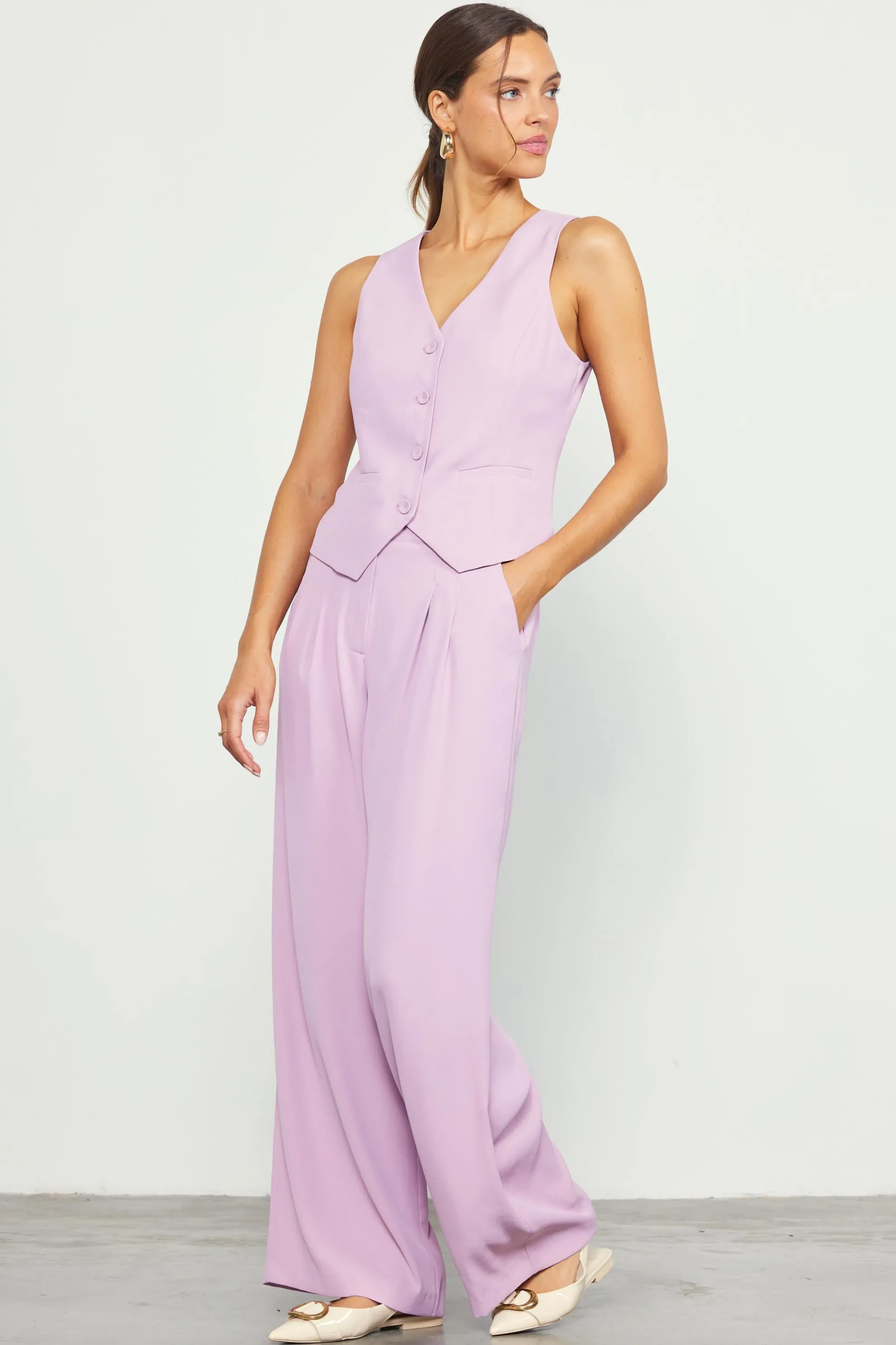 Recycled Button Down Vest