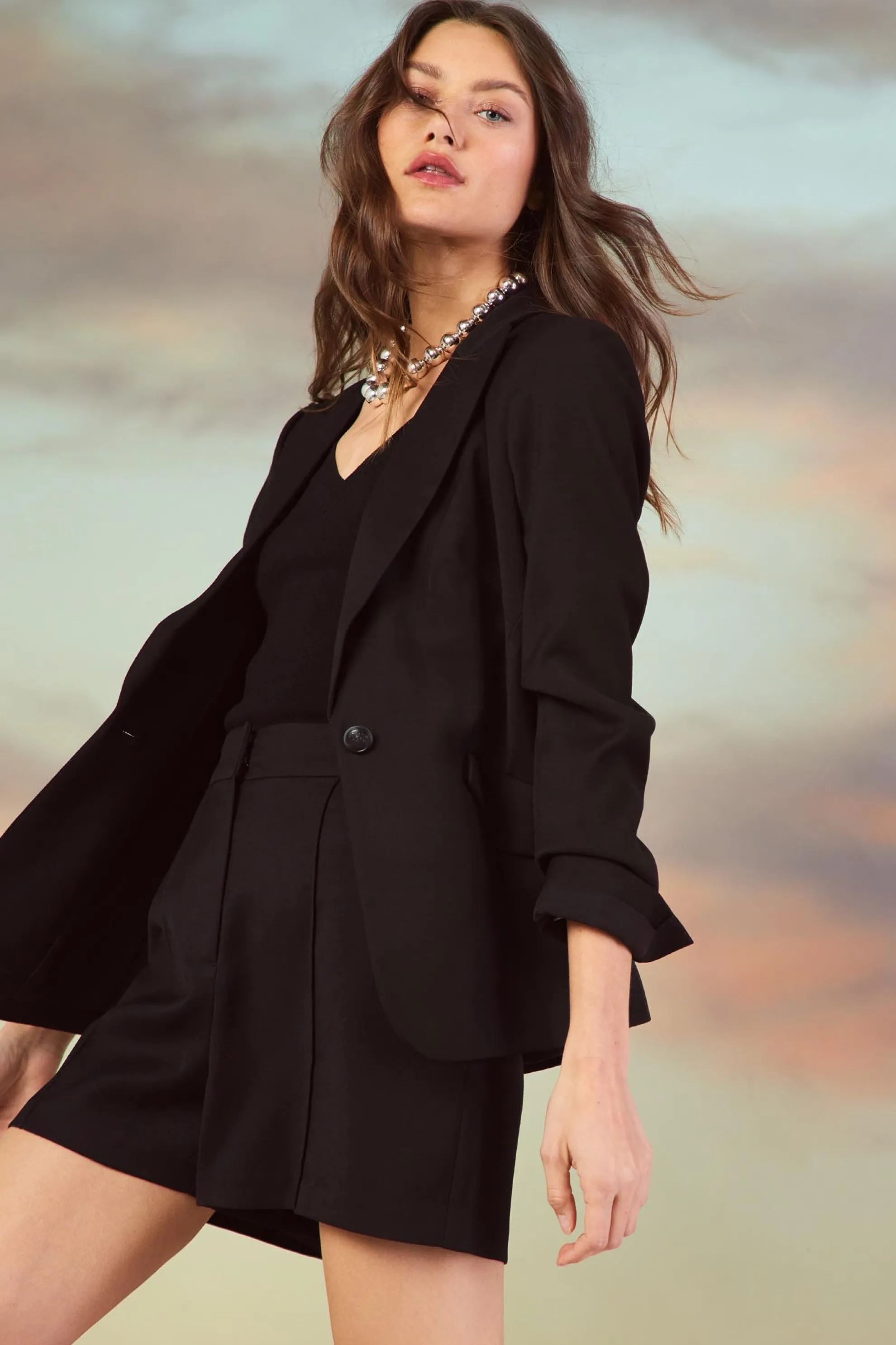 Tailored Single-Breasted Blazer