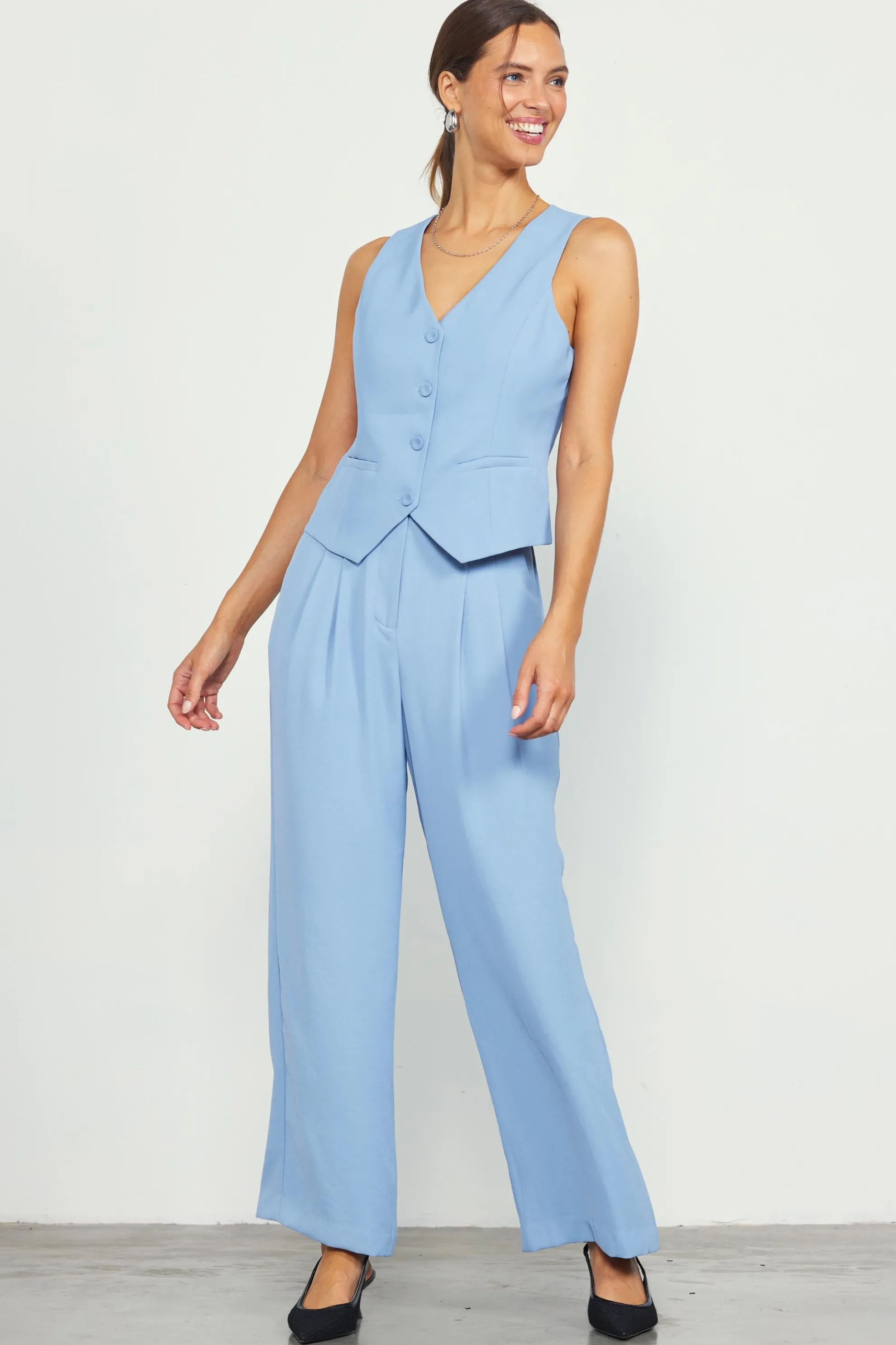 Recycled Button Down Vest