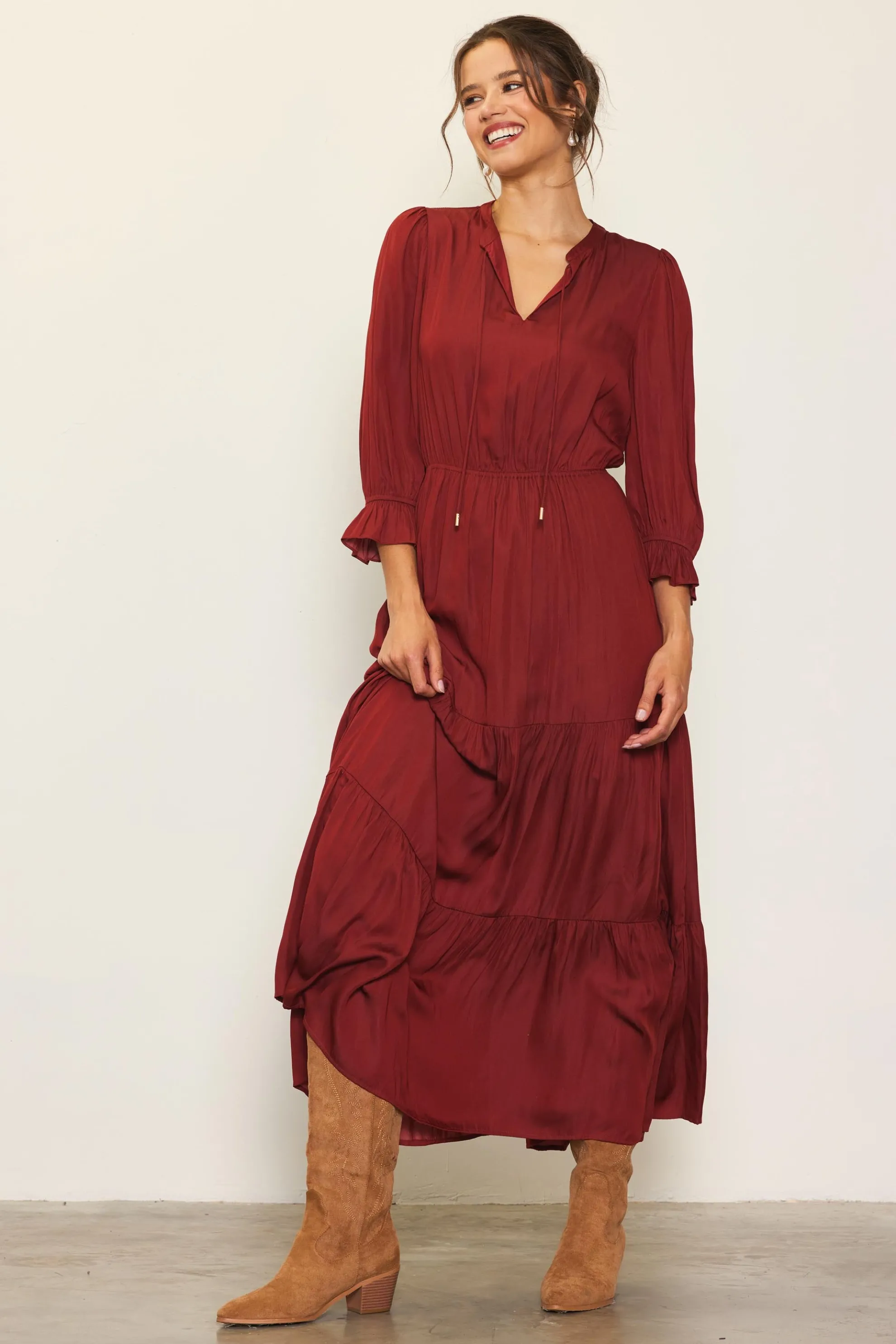 Emery Ruffle Tiered Maxi Dress