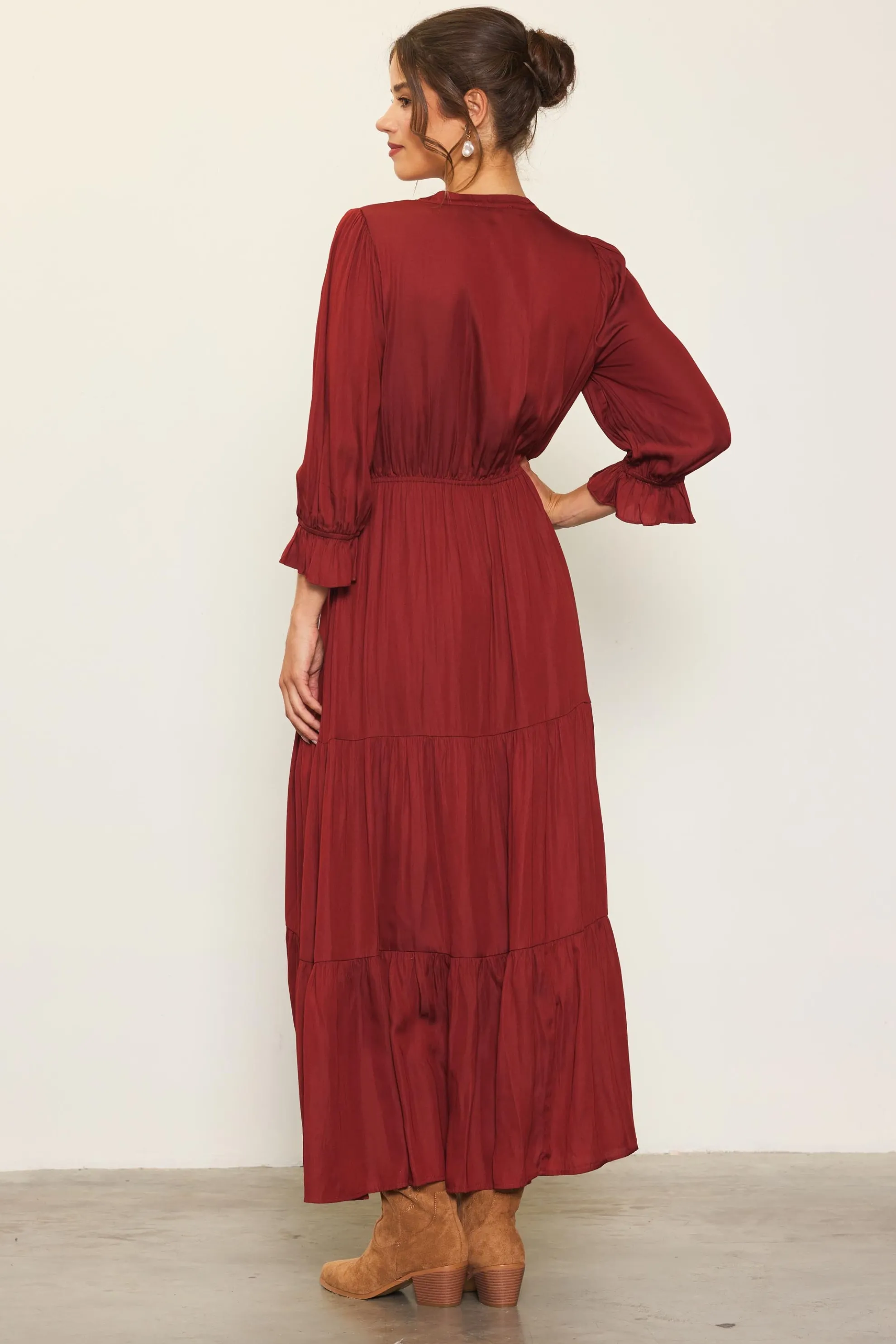 Emery Ruffle Tiered Maxi Dress