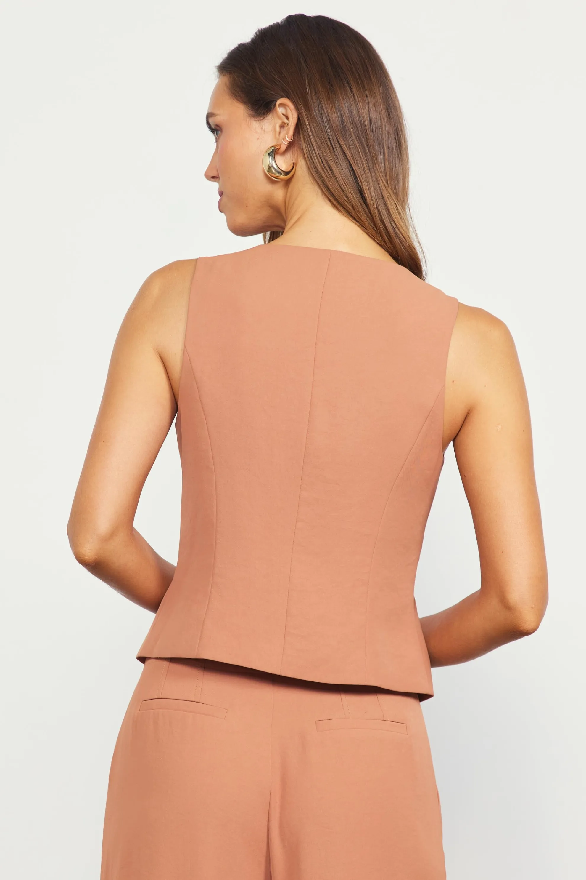 Recycled Button Down Vest