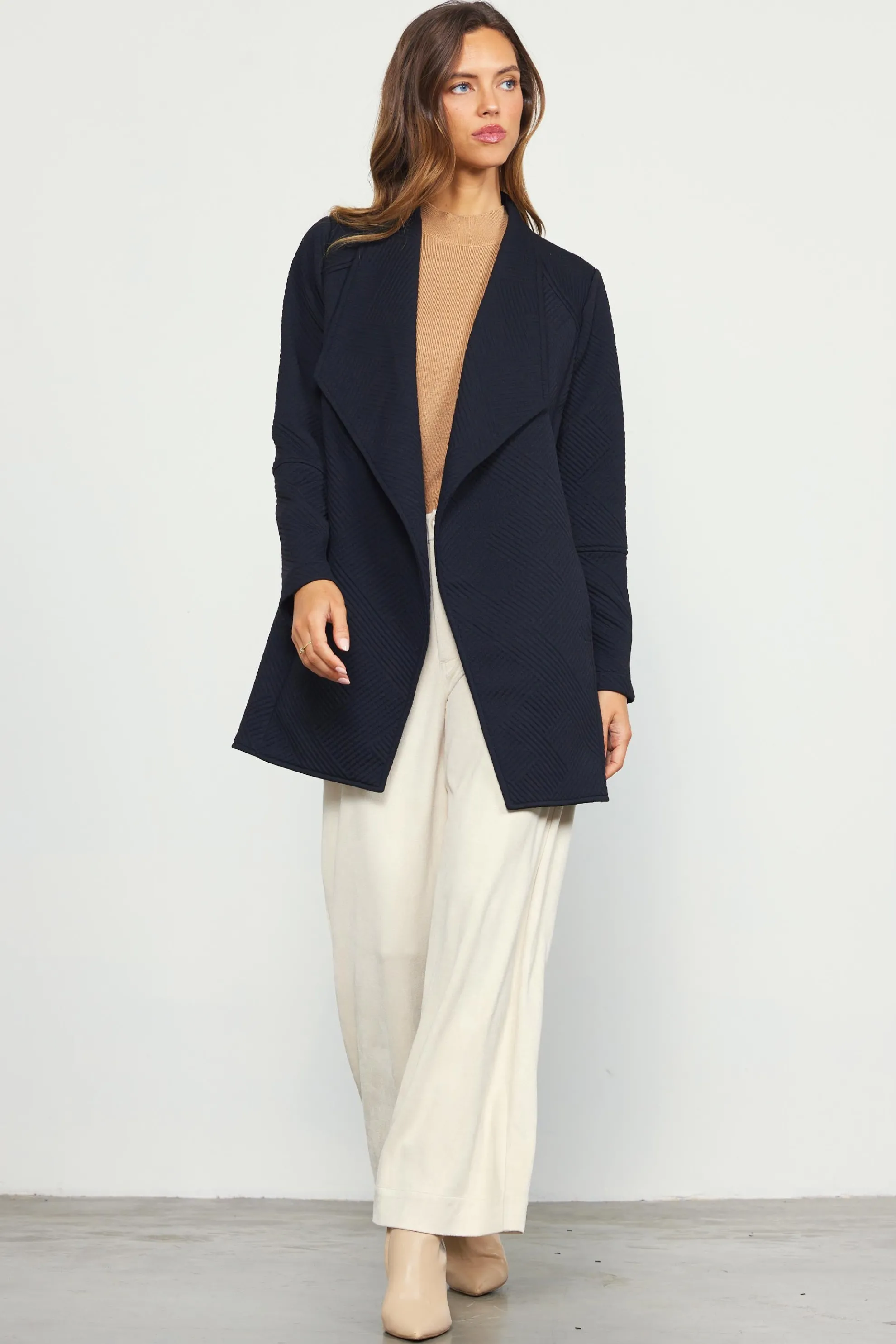 Open Front Knit Cardigan