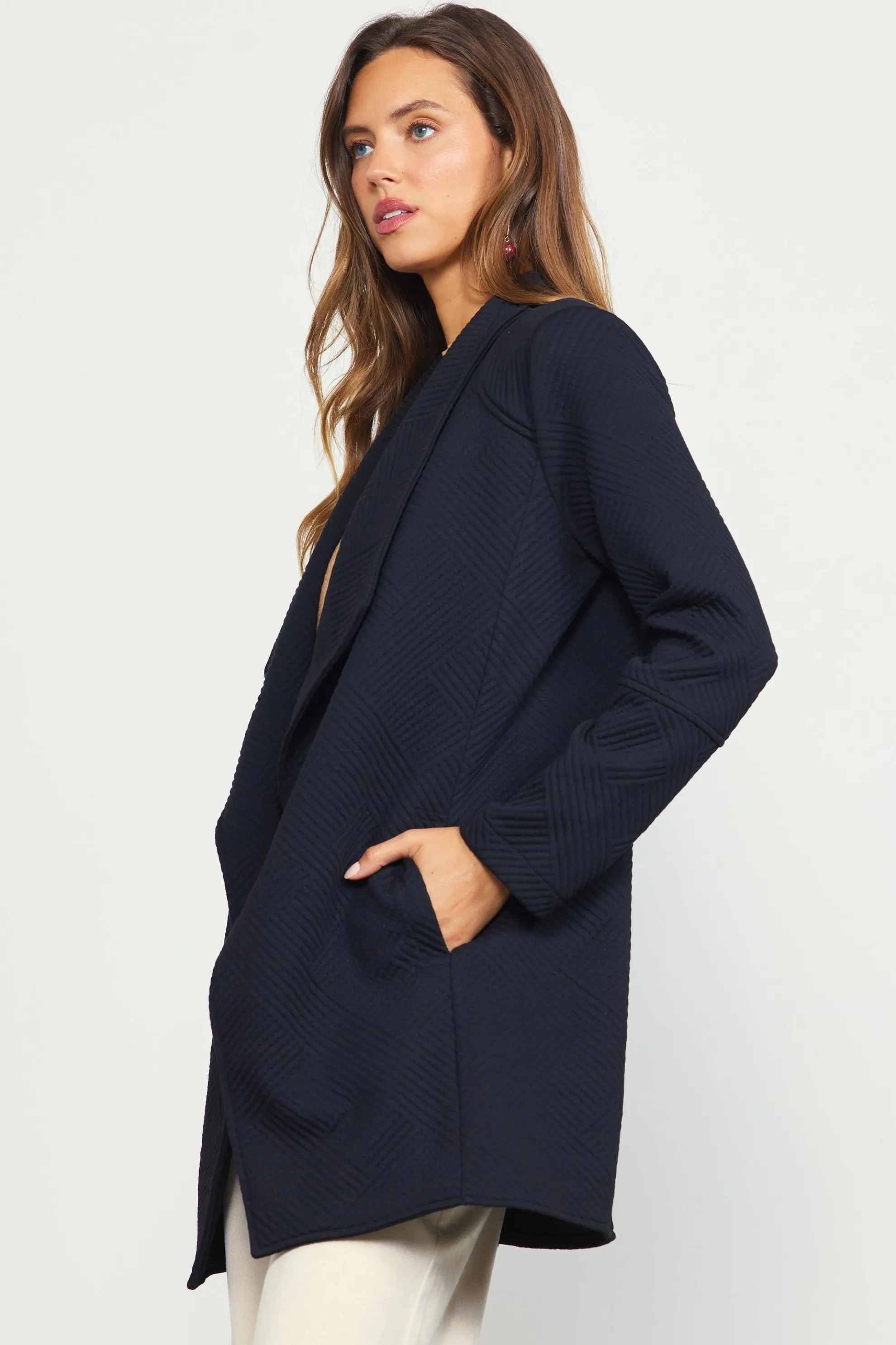 Open Front Knit Cardigan