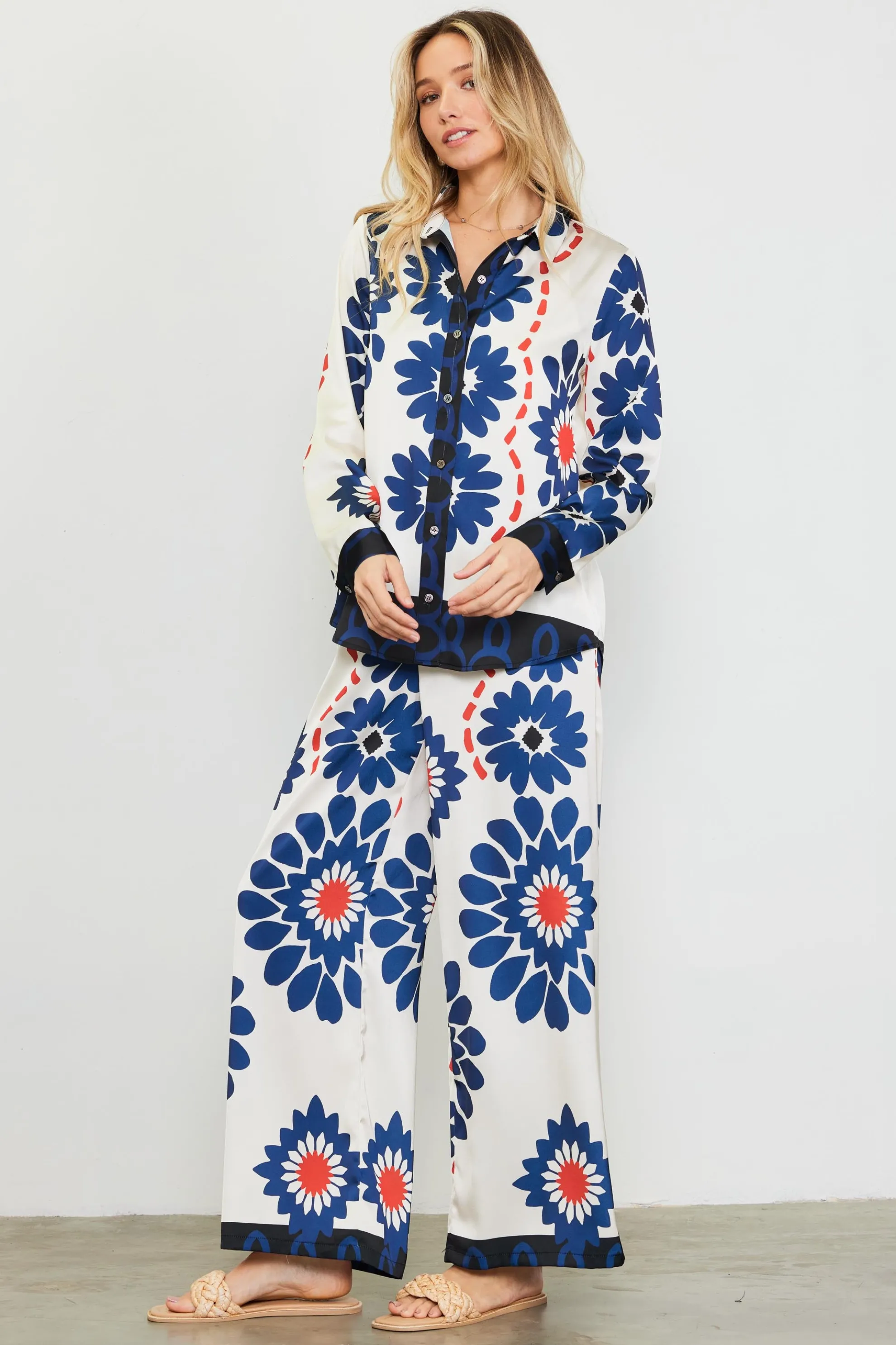 Floral Print Longsleeve Blouse