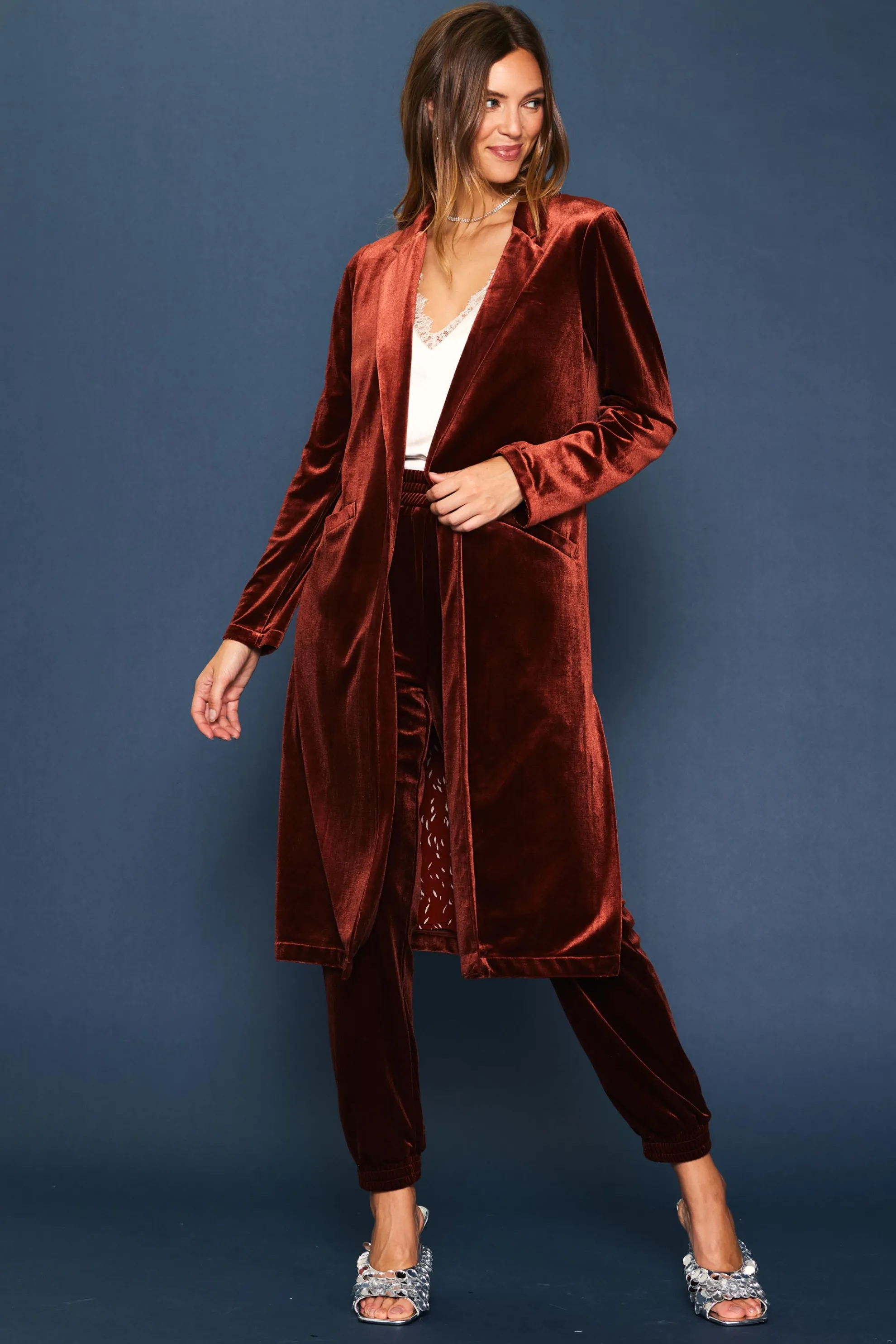 Velvet Duster Coat
