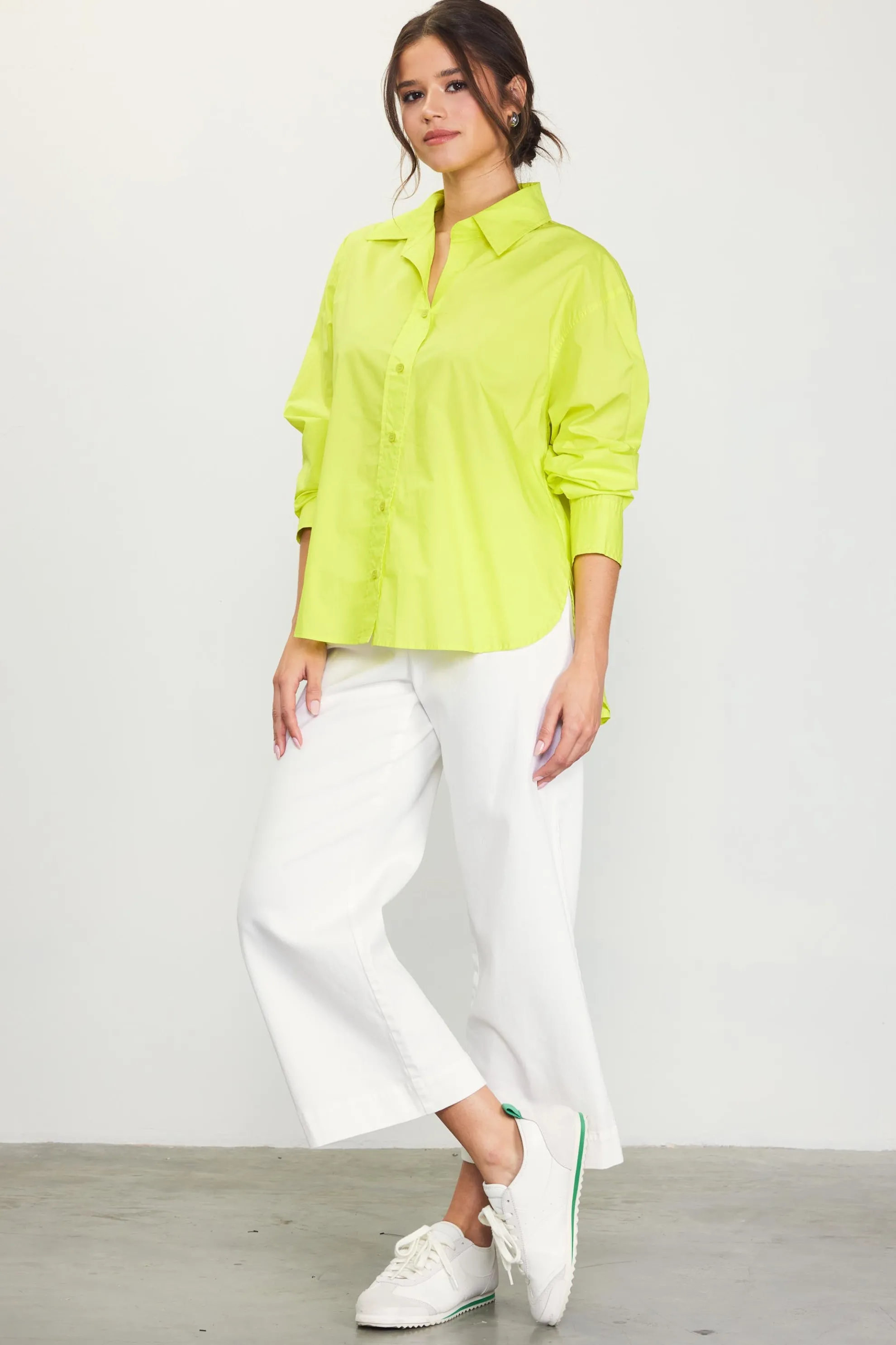 Relaxed Fit Poplin Longsleeve Shirt