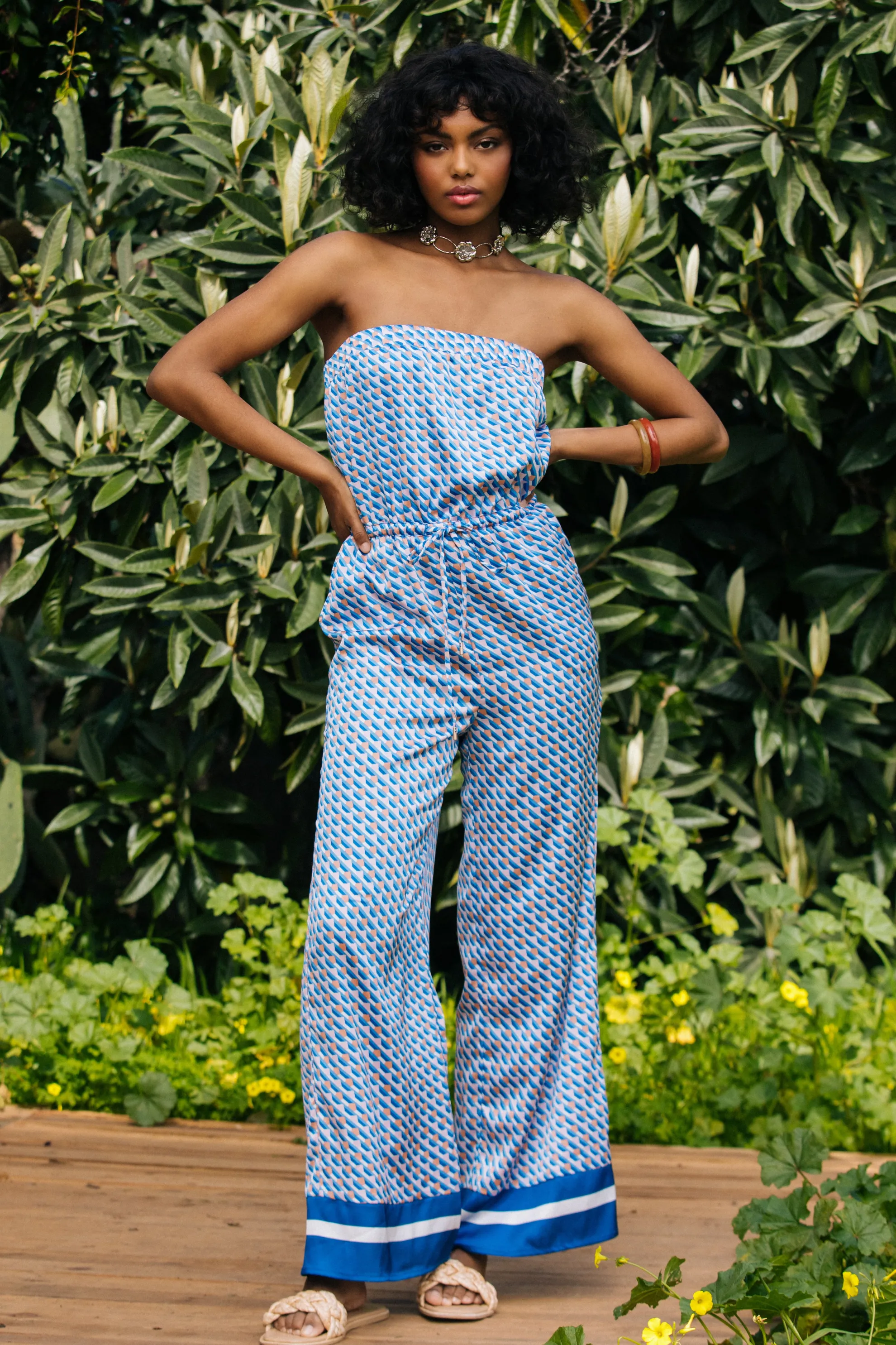 Livia Bandana Print Jumpsuit