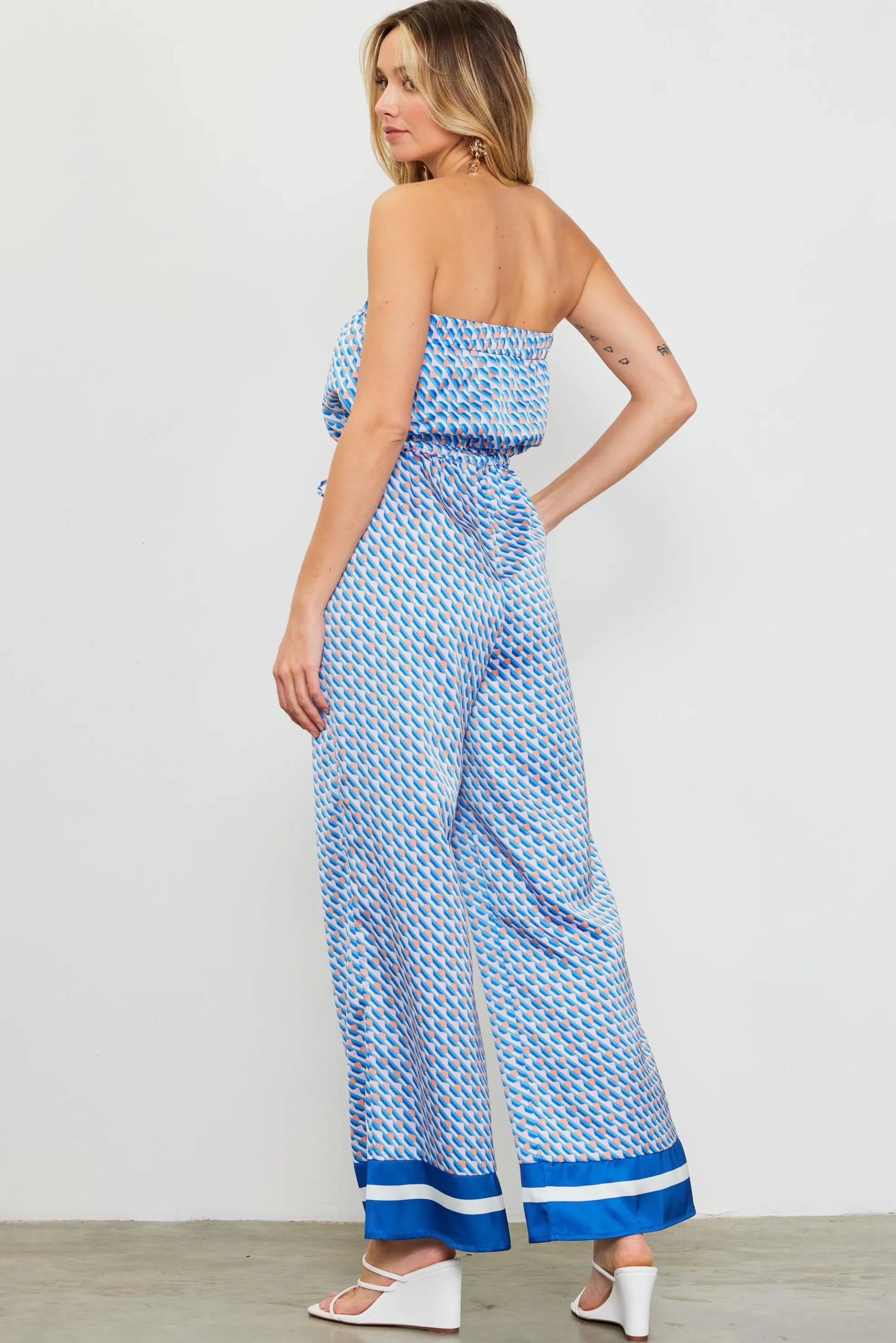 Livia Bandana Print Jumpsuit