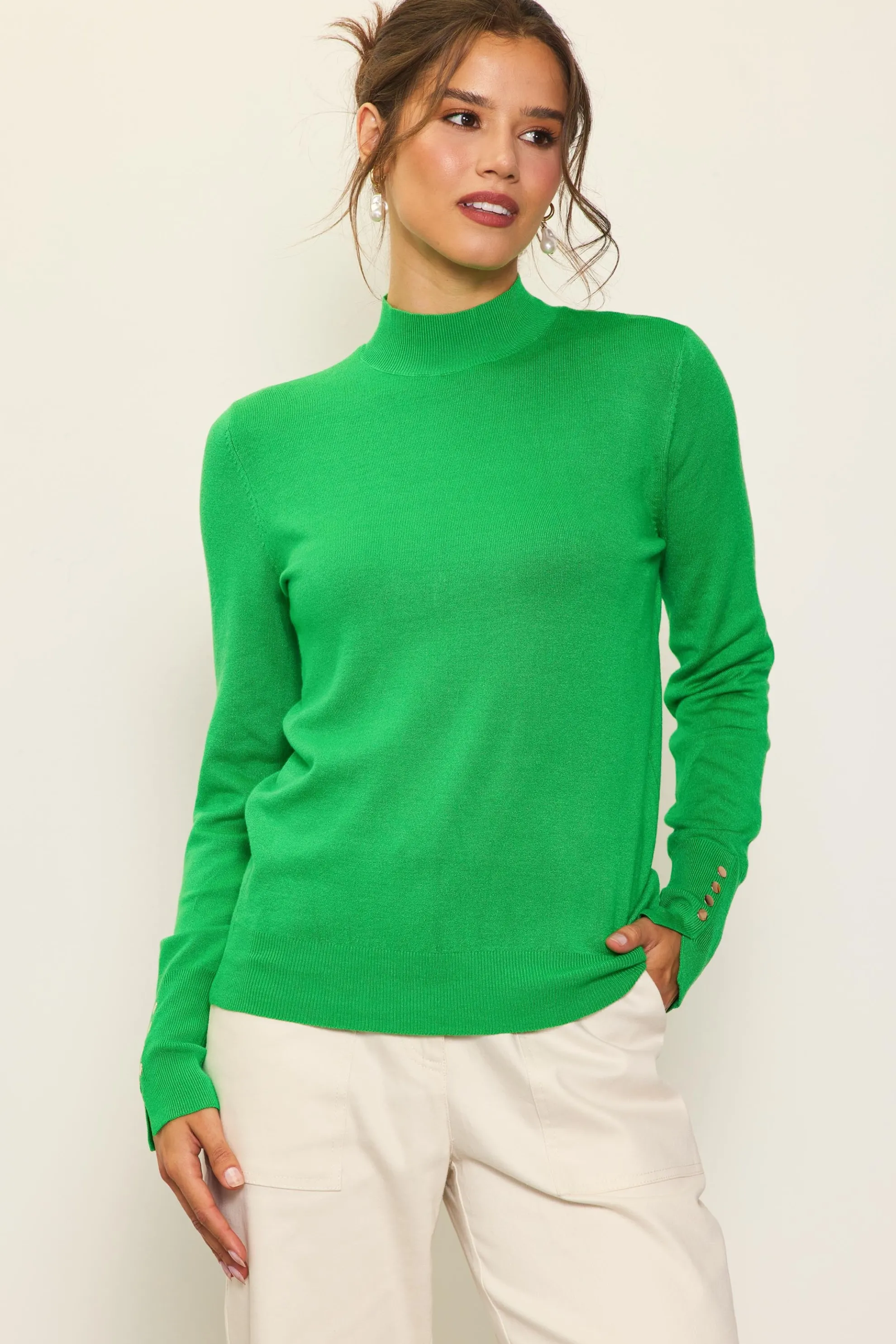 Longsleeve Mock Neck Sweater