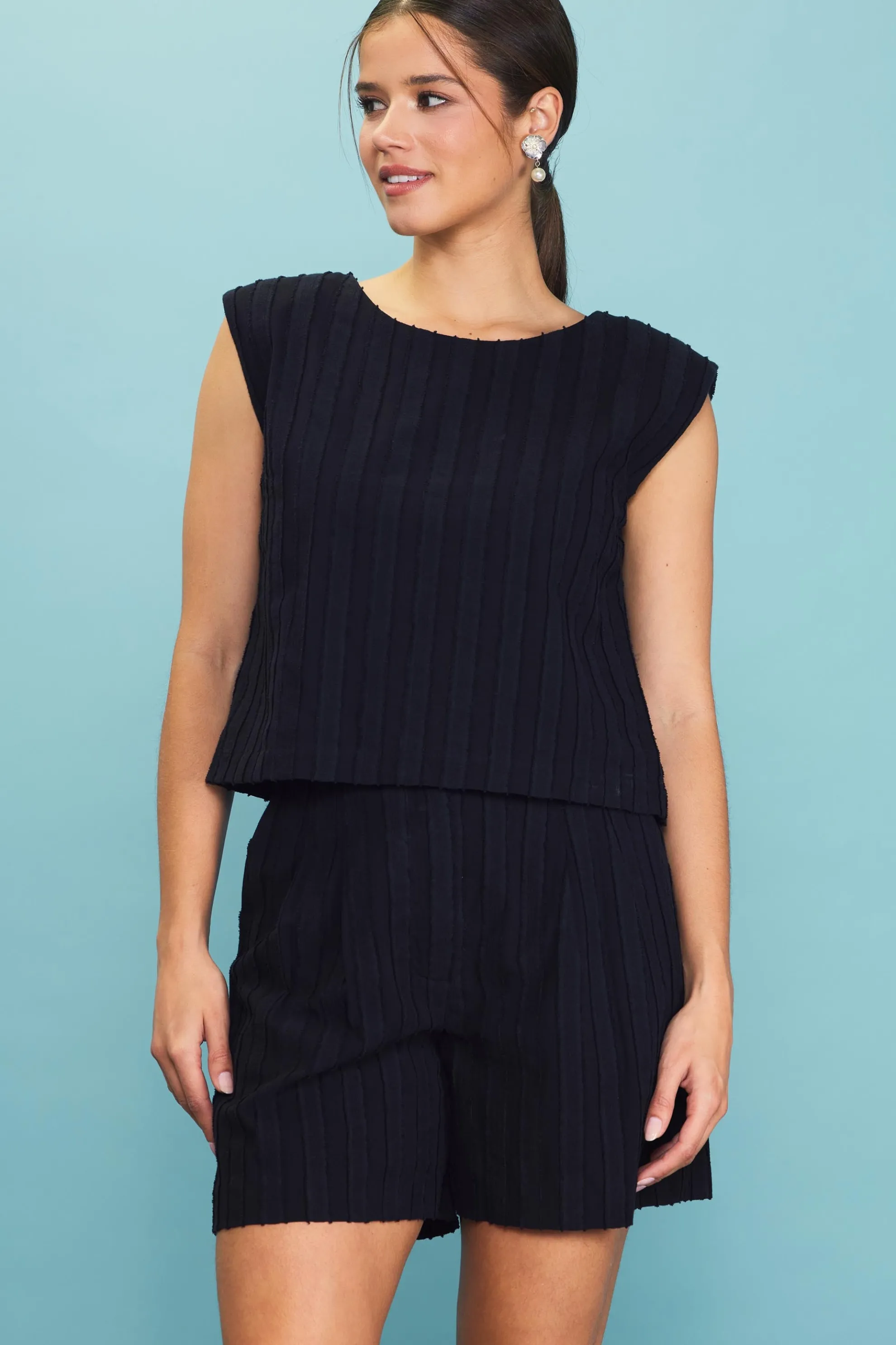 Textured Striped Top