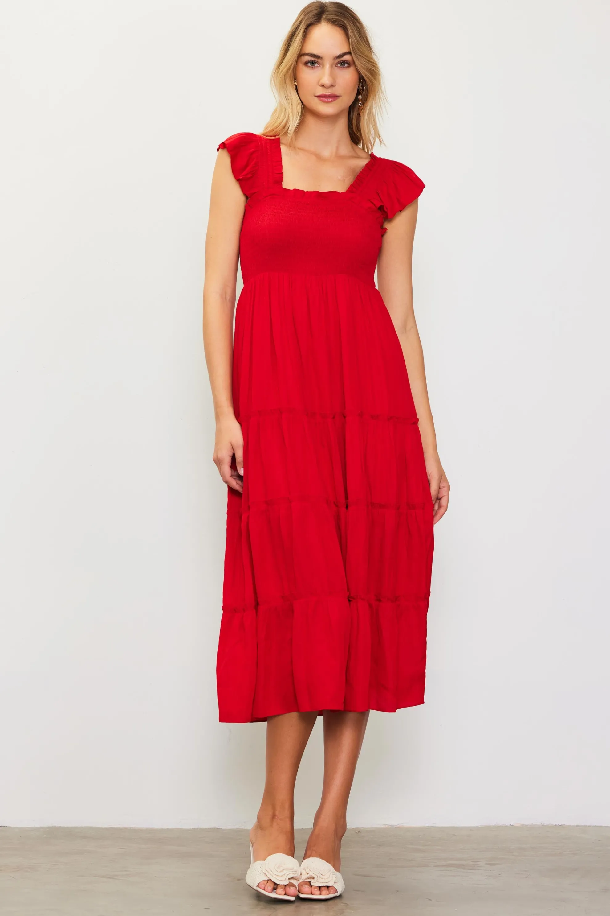 Hathaway Tiered Midi Dress