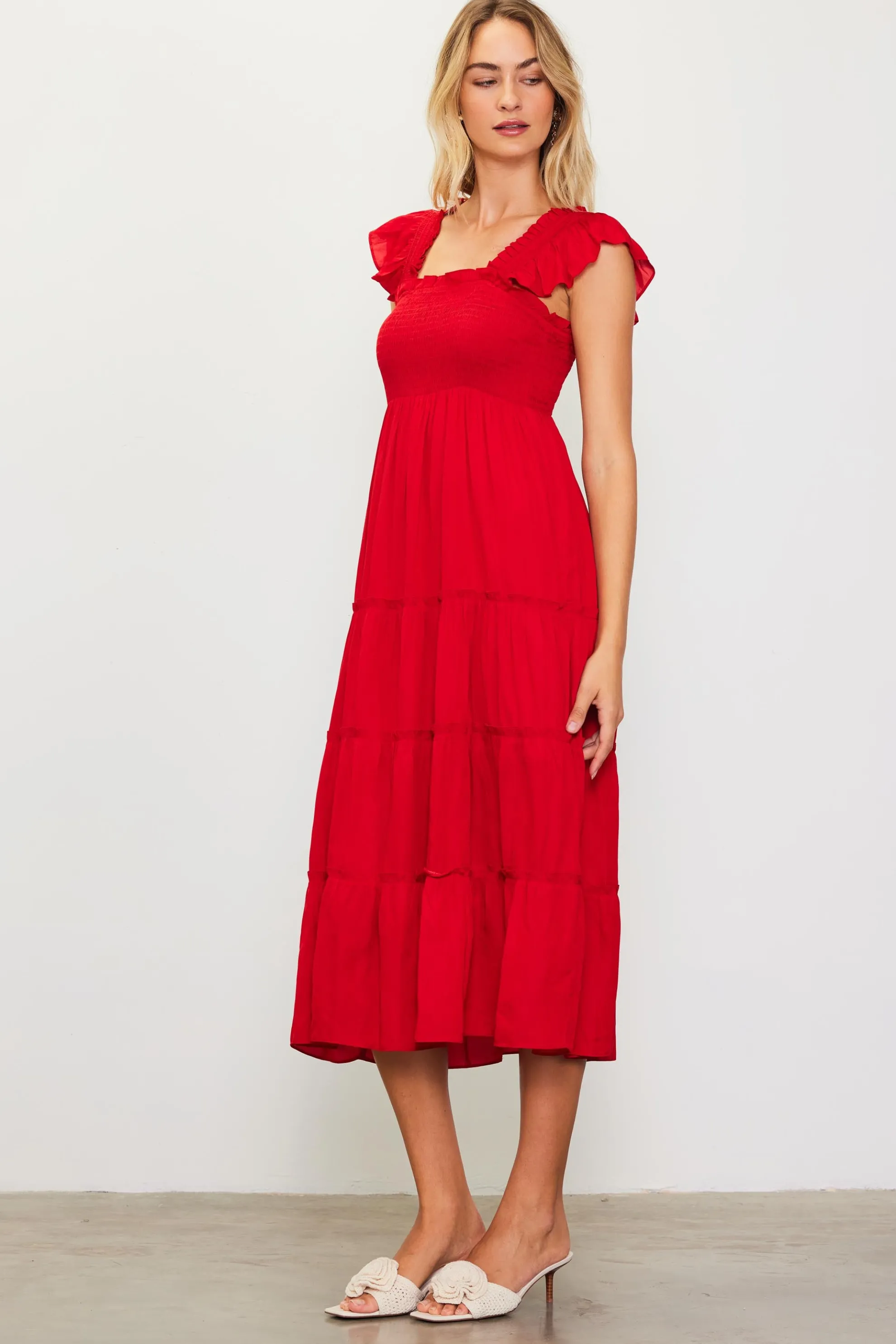 Hathaway Tiered Midi Dress