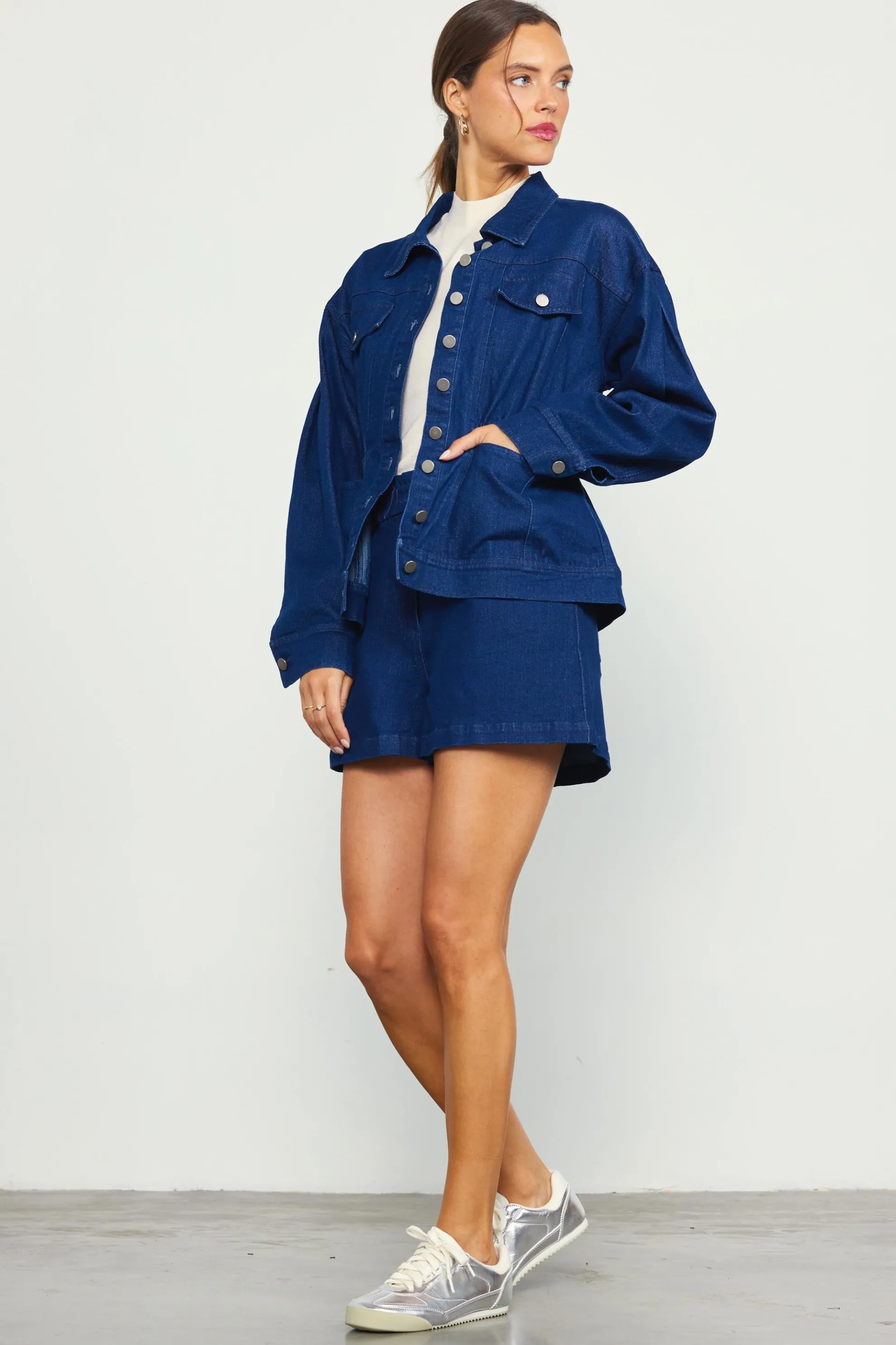 Stretch Denim Trucker Jacket