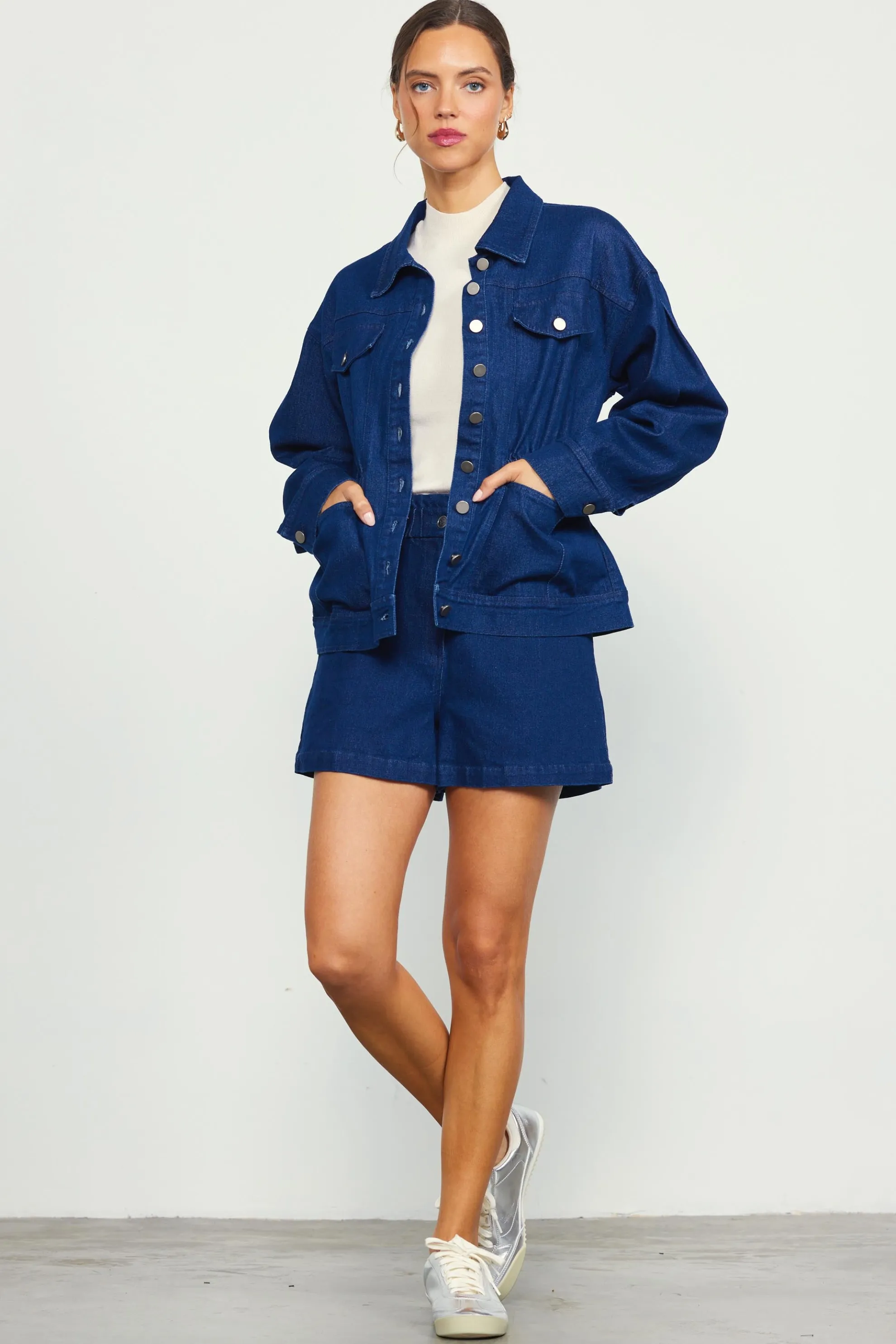 Stretch Denim Trucker Jacket