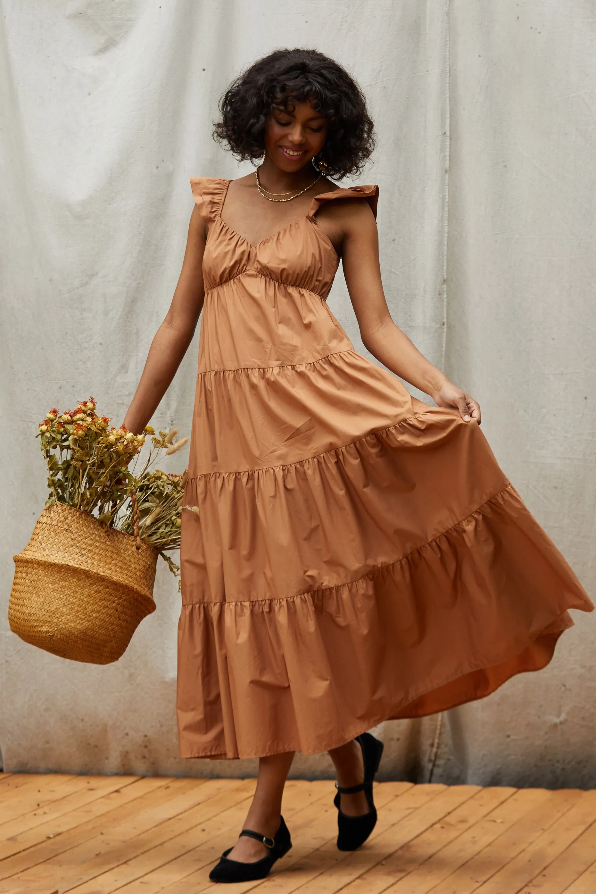 Diana Poplin Maxi Dress