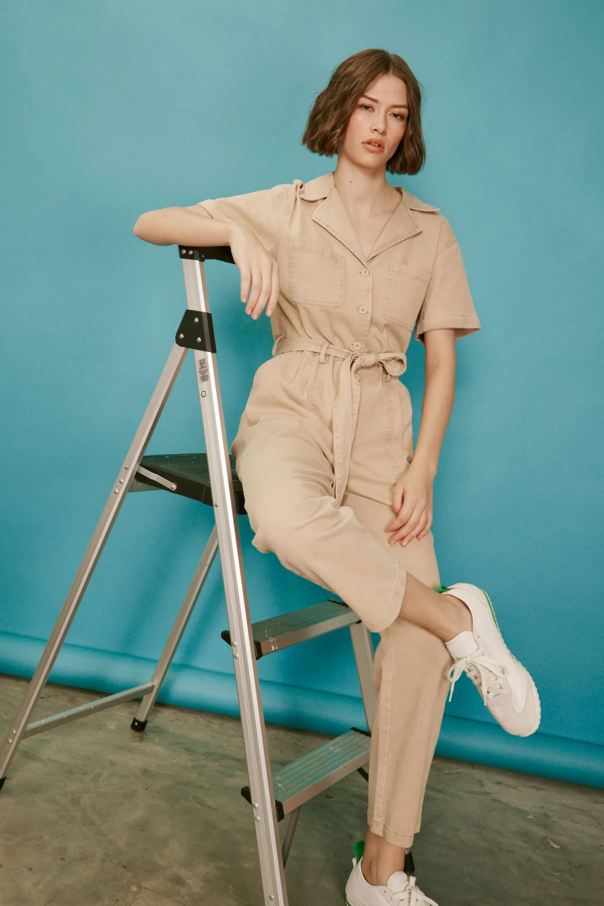 Kendall Washed Utility Jumpsuit
