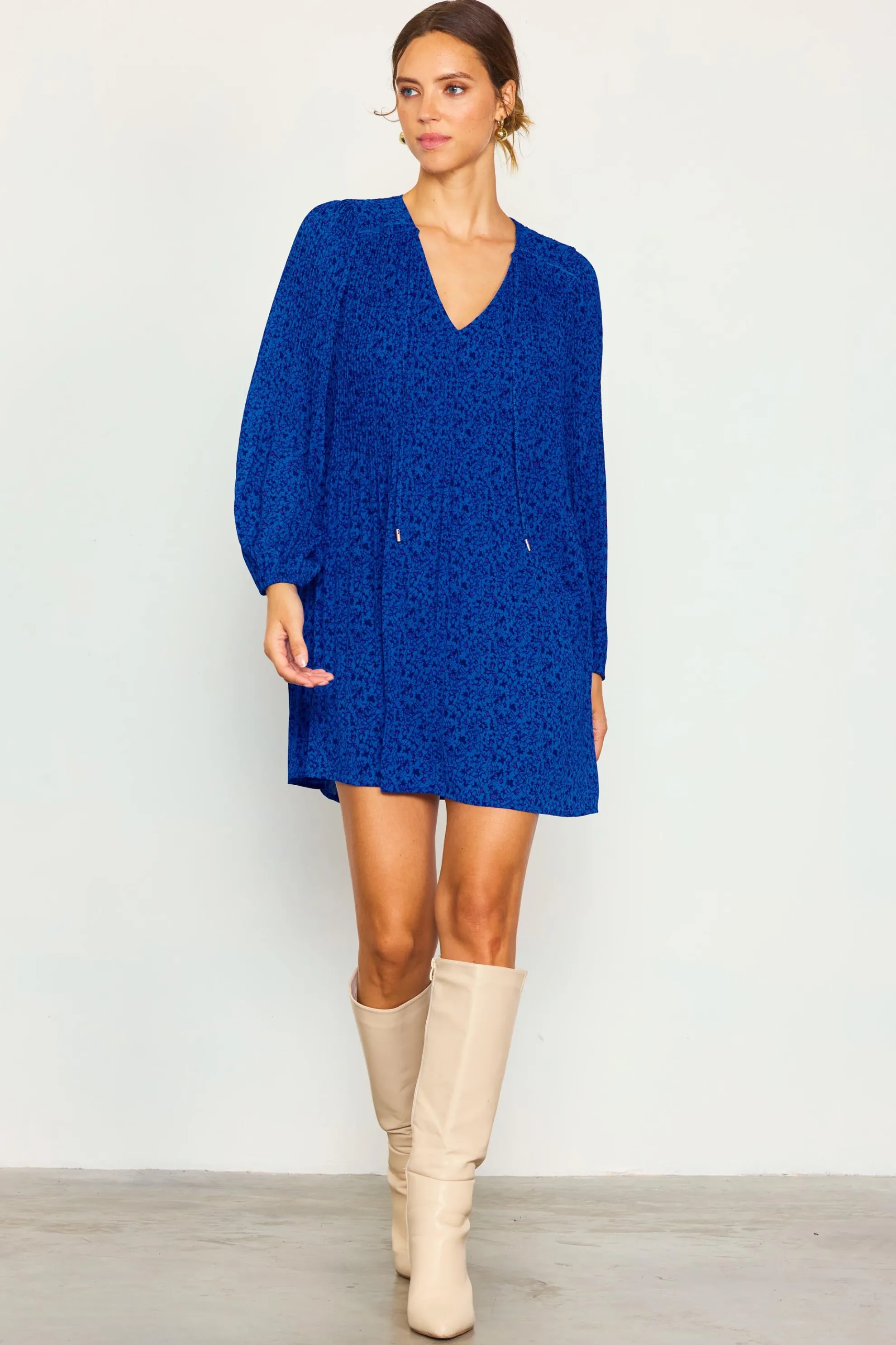 Babydoll Mini Floral Dress