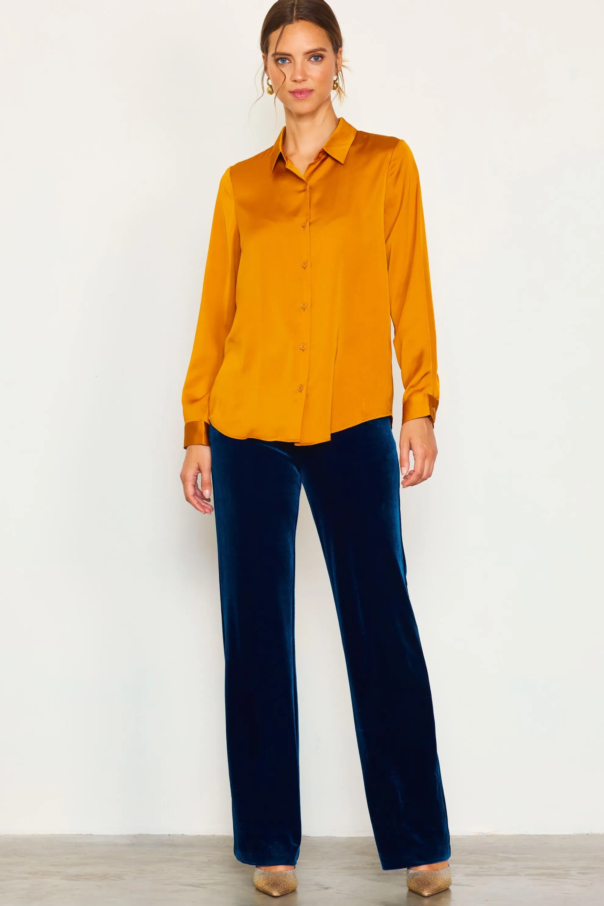 Recycled Classic Button Down Top