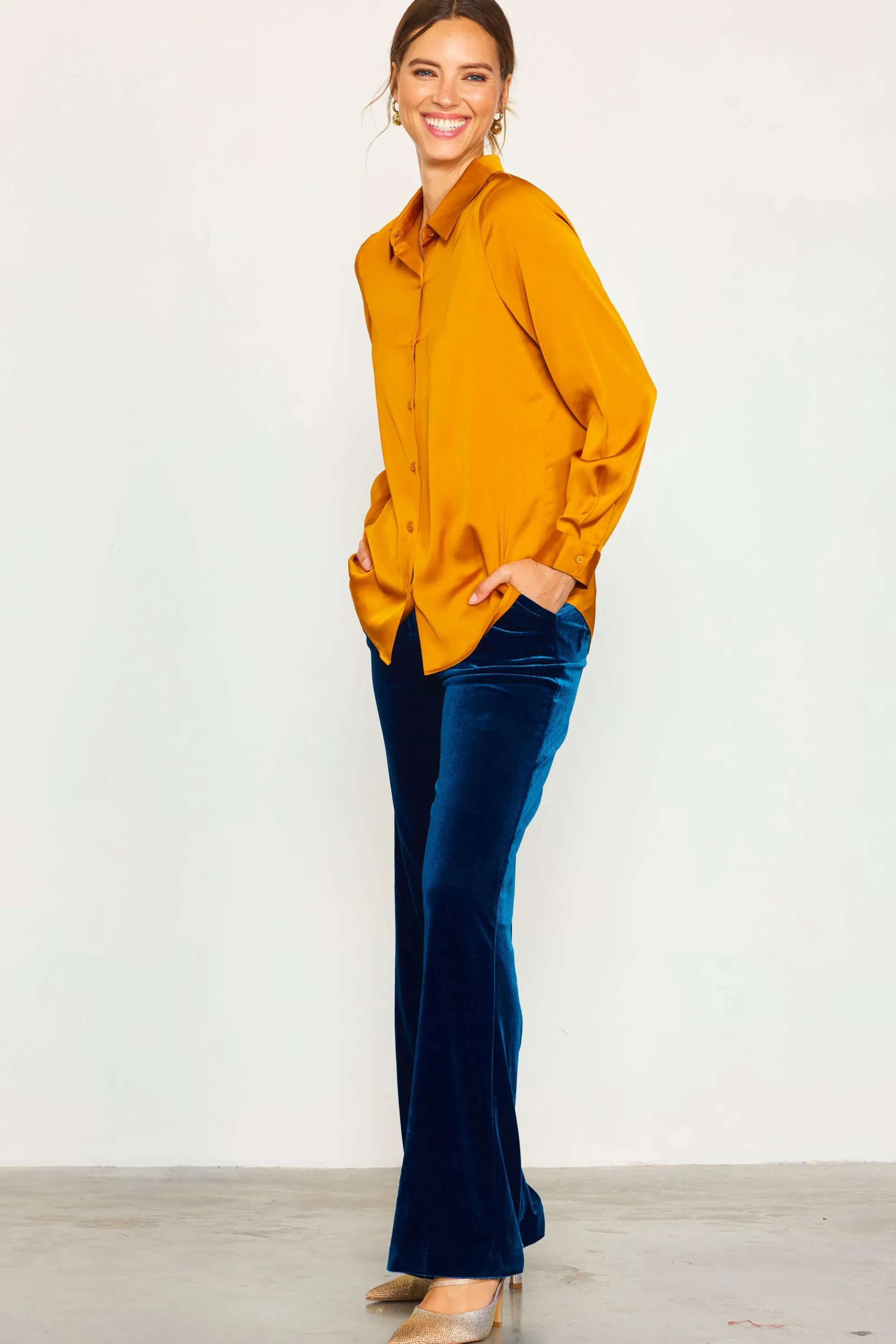 Recycled Classic Button Down Top