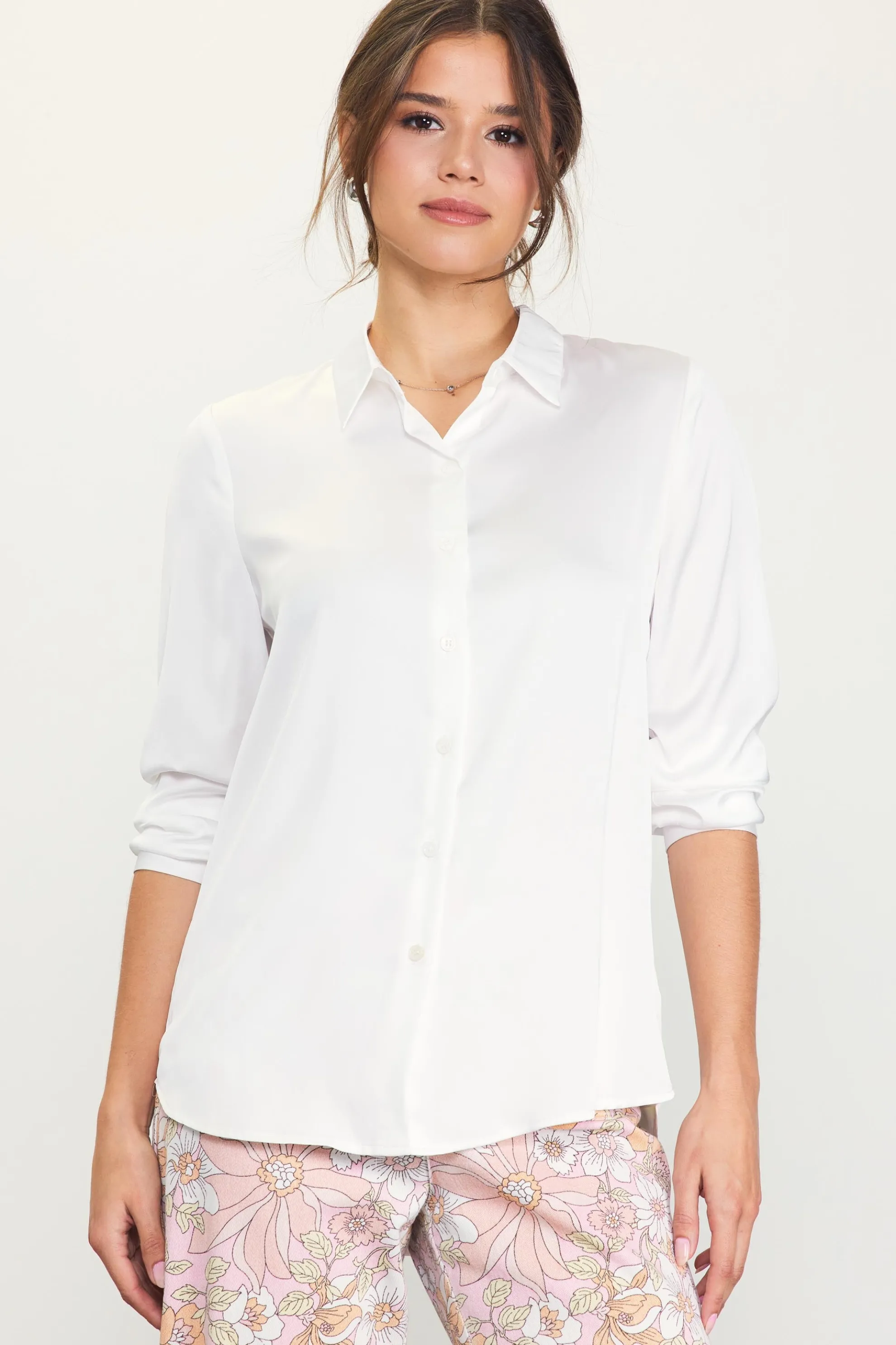 Recycled Classic Button Down Top
