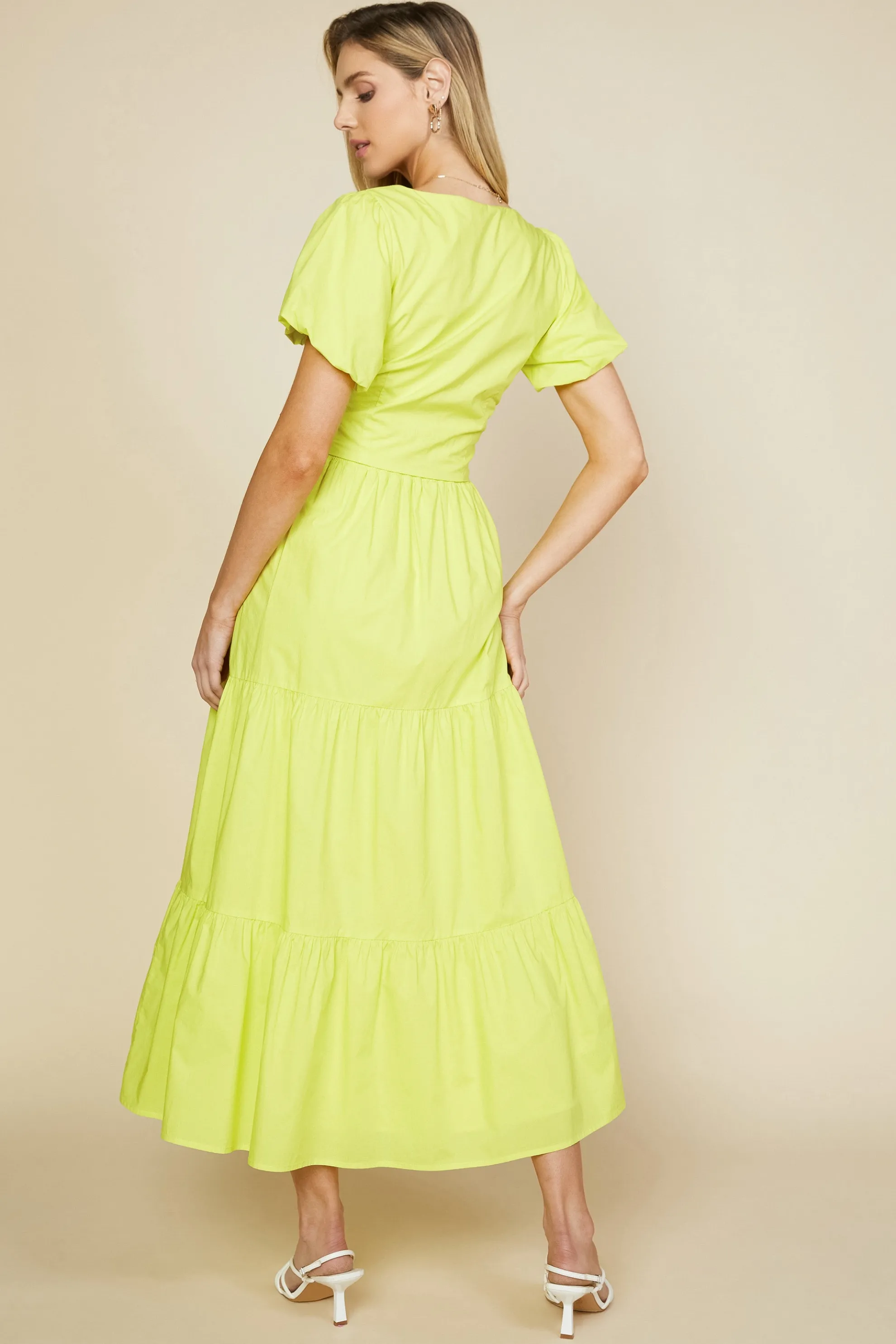 Poplin Tiered Maxi Skirt