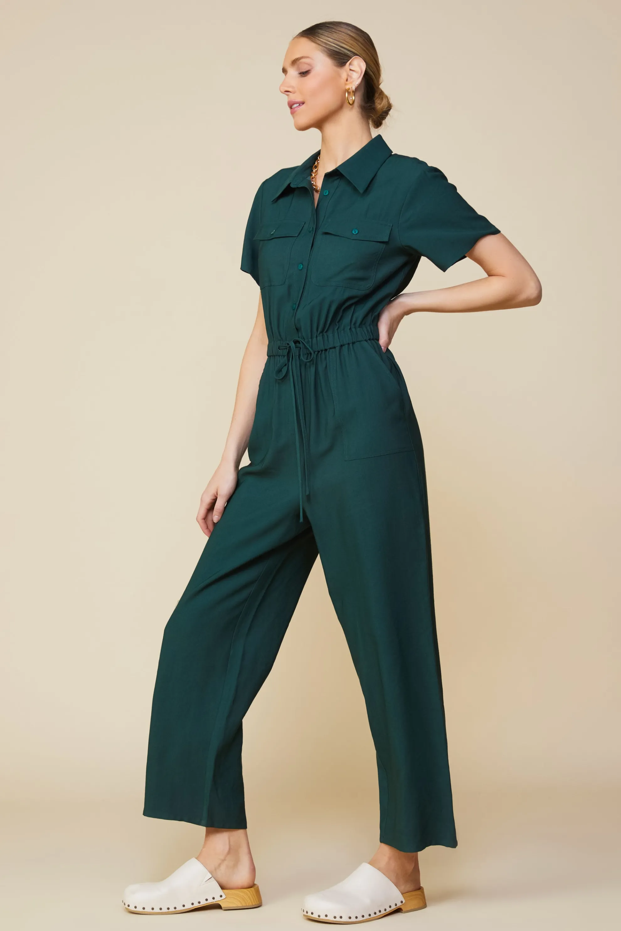 Utility Short Sleeve Jumpsuit