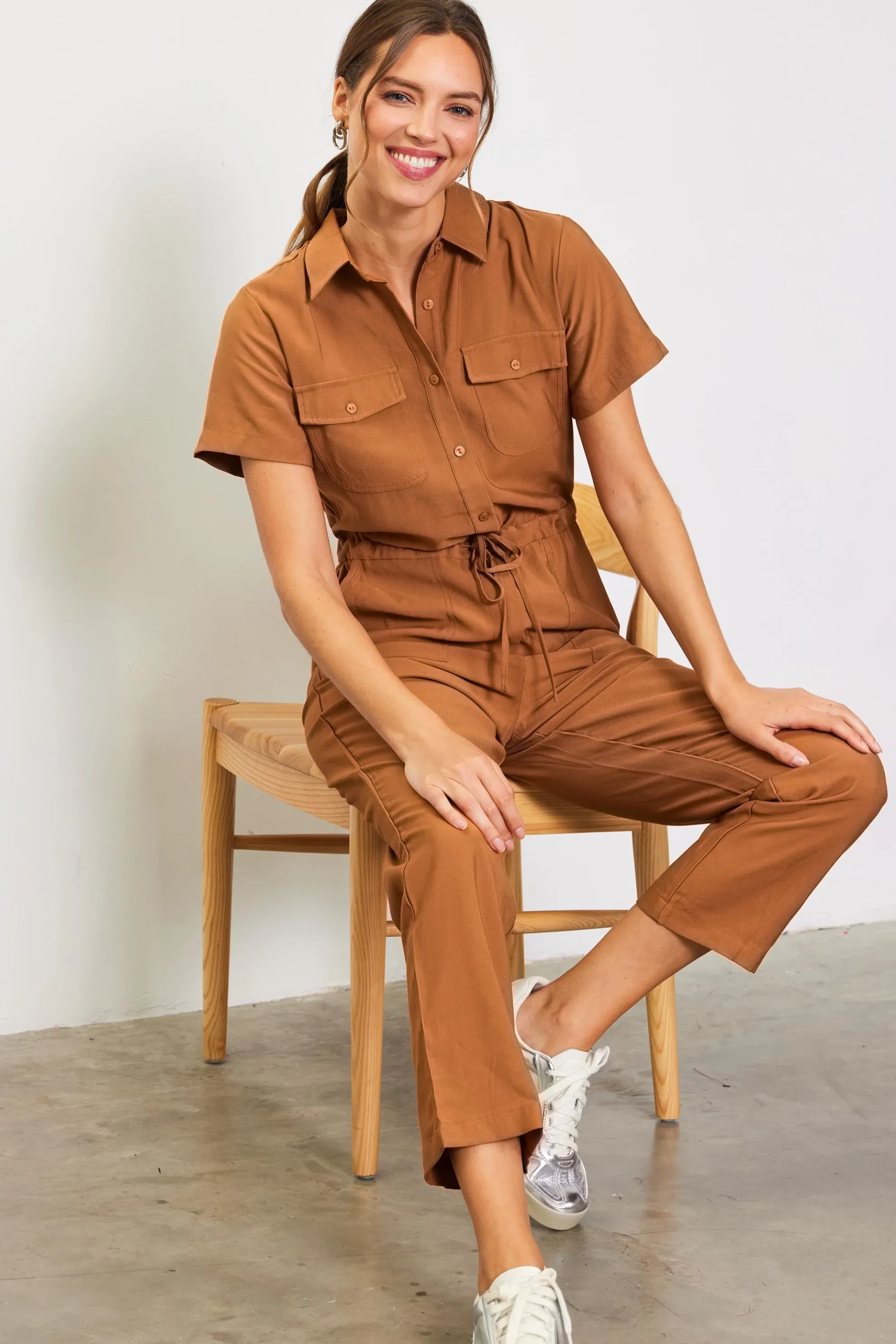 Utility Short Sleeve Jumpsuit