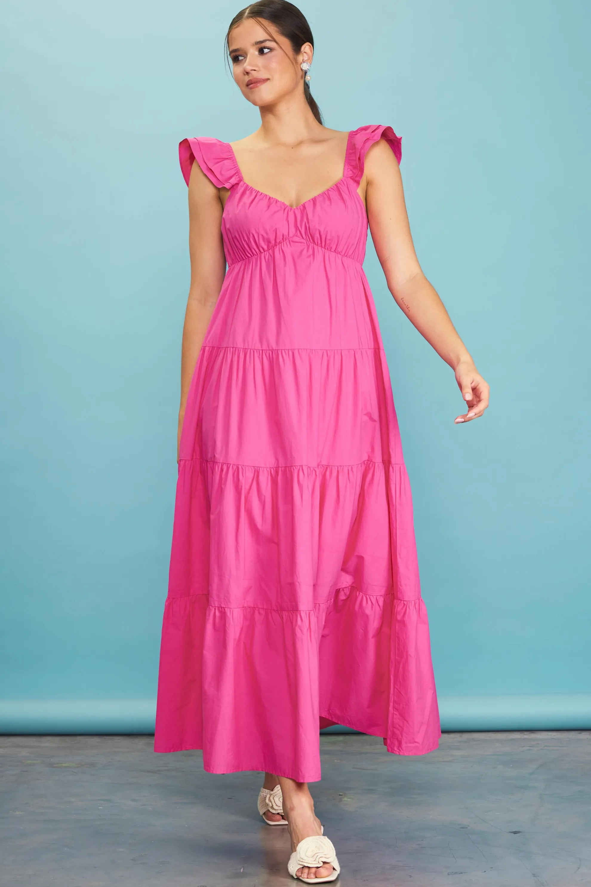 Diana Poplin Maxi Dress
