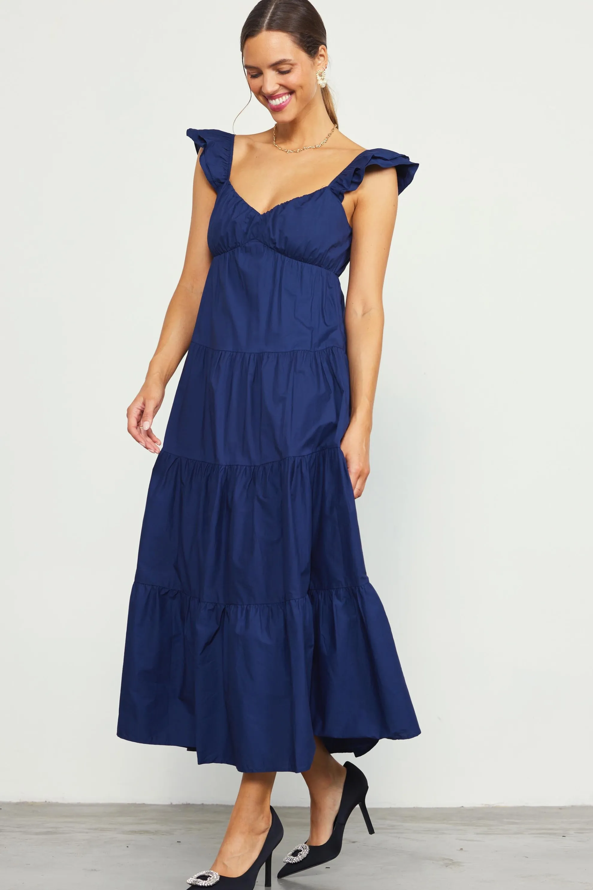 Diana Poplin Maxi Dress
