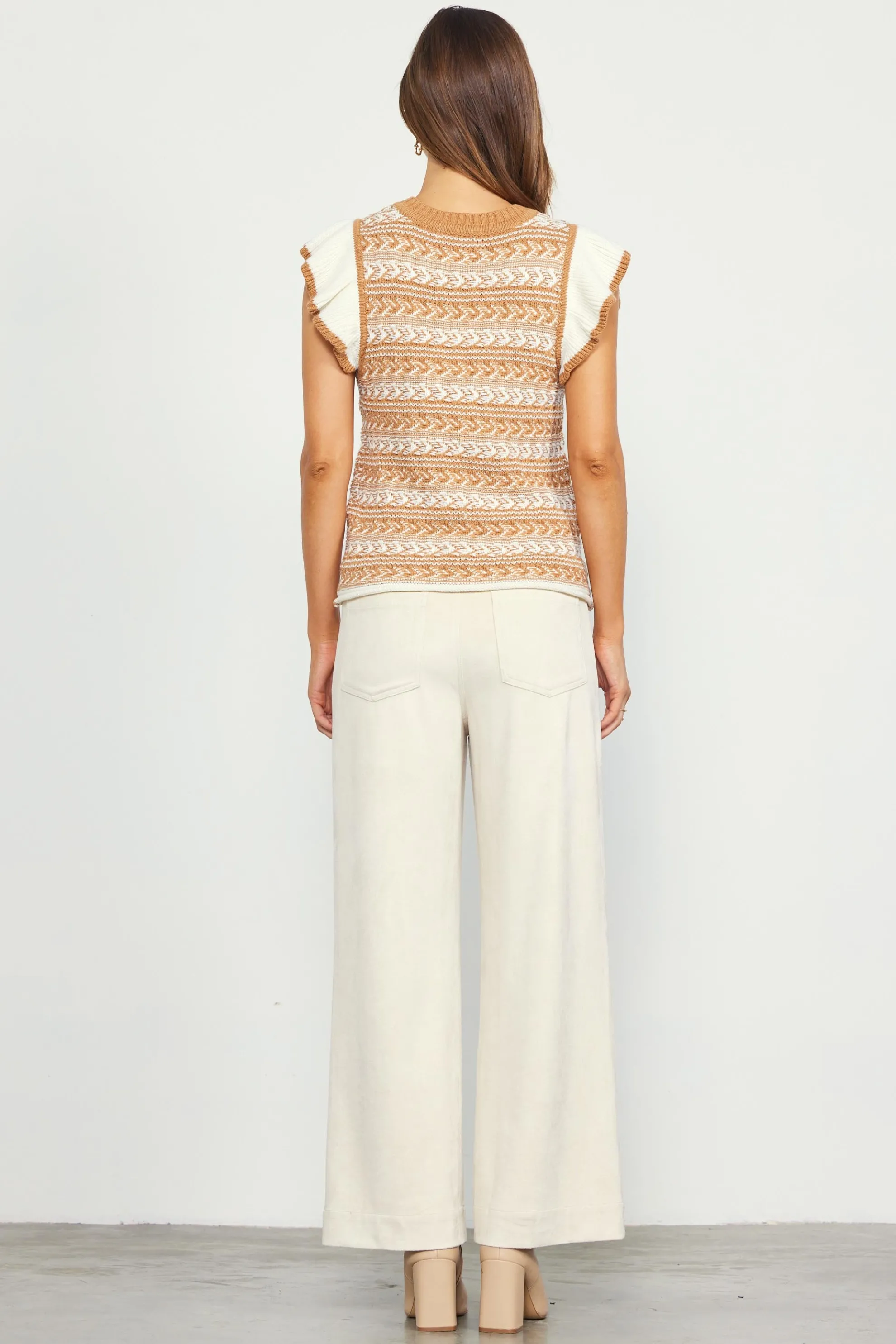 Ruffle Sleeve Sweater